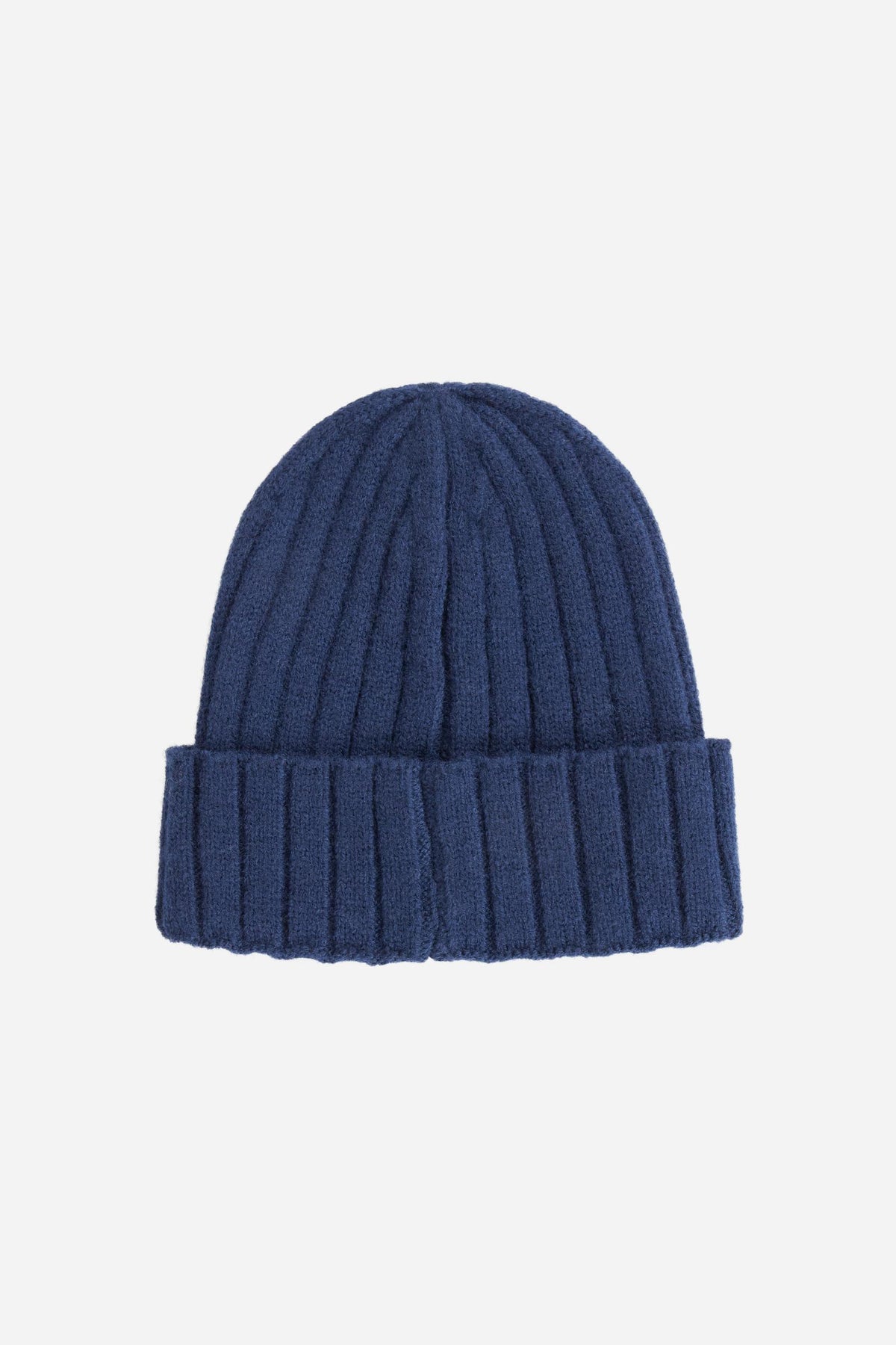 Men's ribbed wool blend beanie