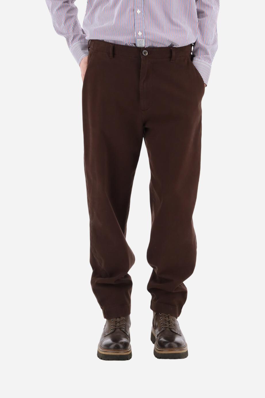 Pantalón hombre sarga teñido en prenda efecto pigmento - Birdy