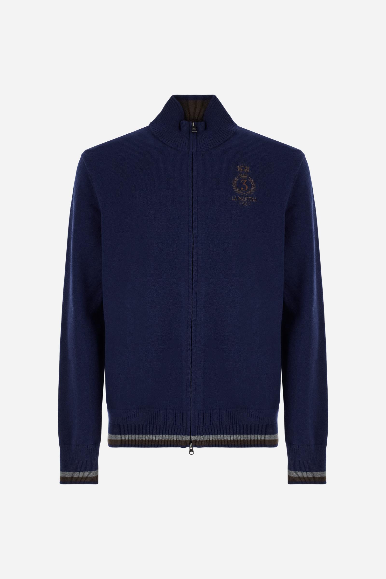 Men’s full-zip sweater with high collar Polo Club - Brooks
