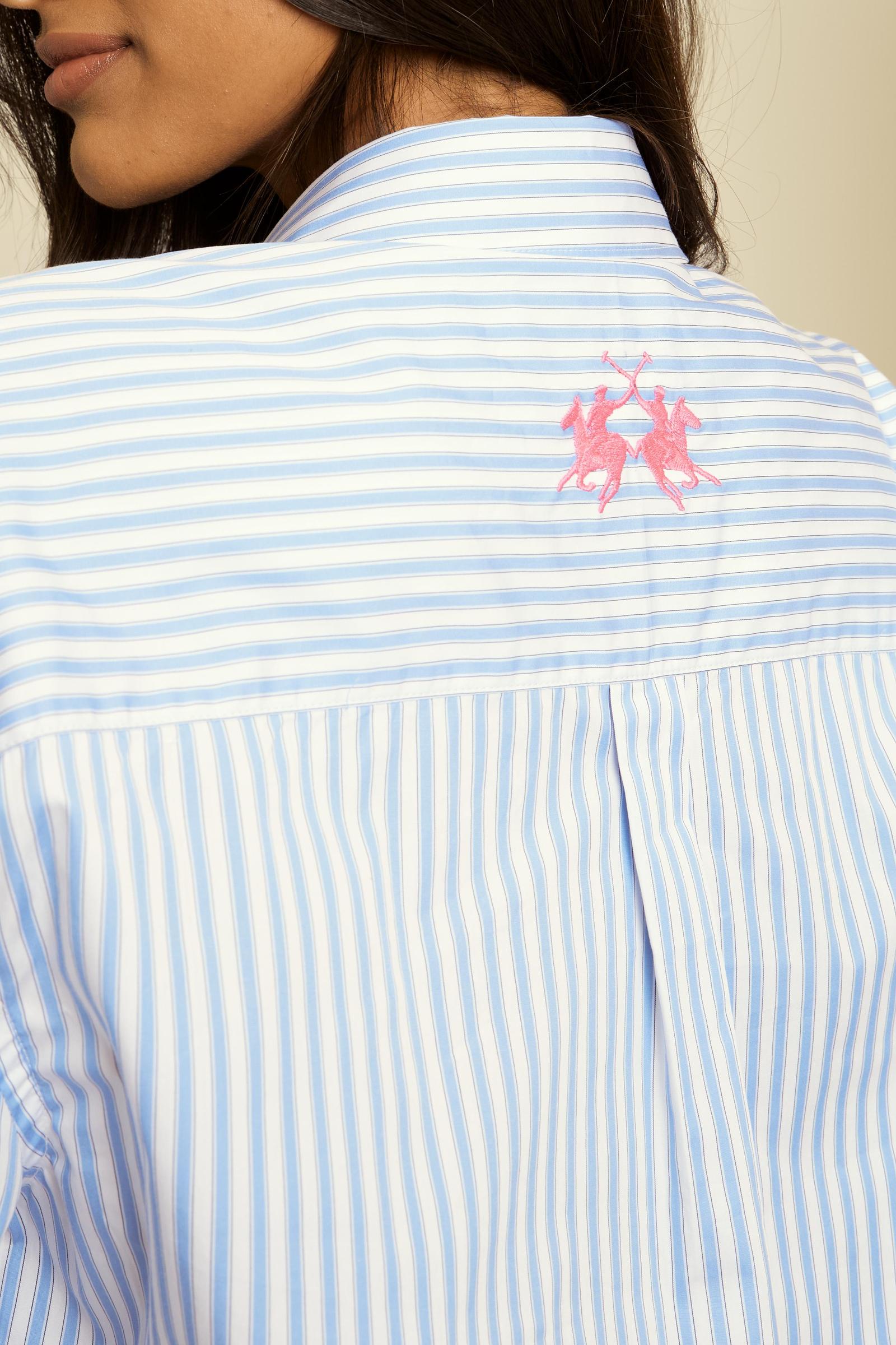 Women’s striped poplin shirt – Carlotta