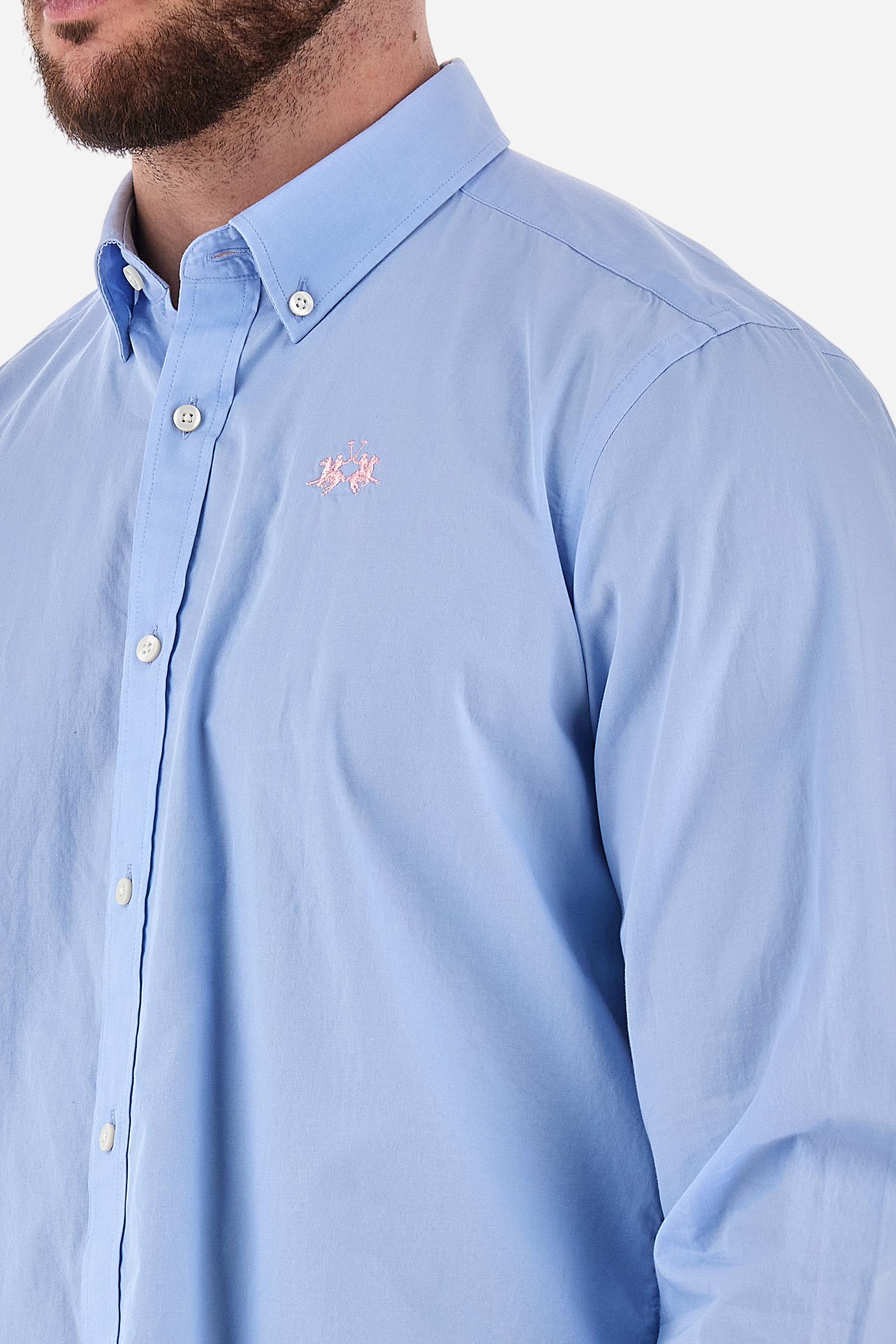 Slim poplin shirt with logo - Adolf