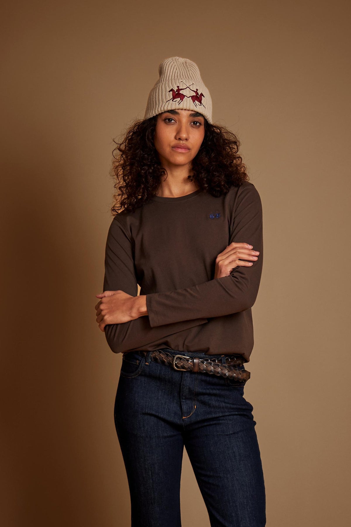 Women's long sleeve cotton jersey T-shirt Essentials - Estrella