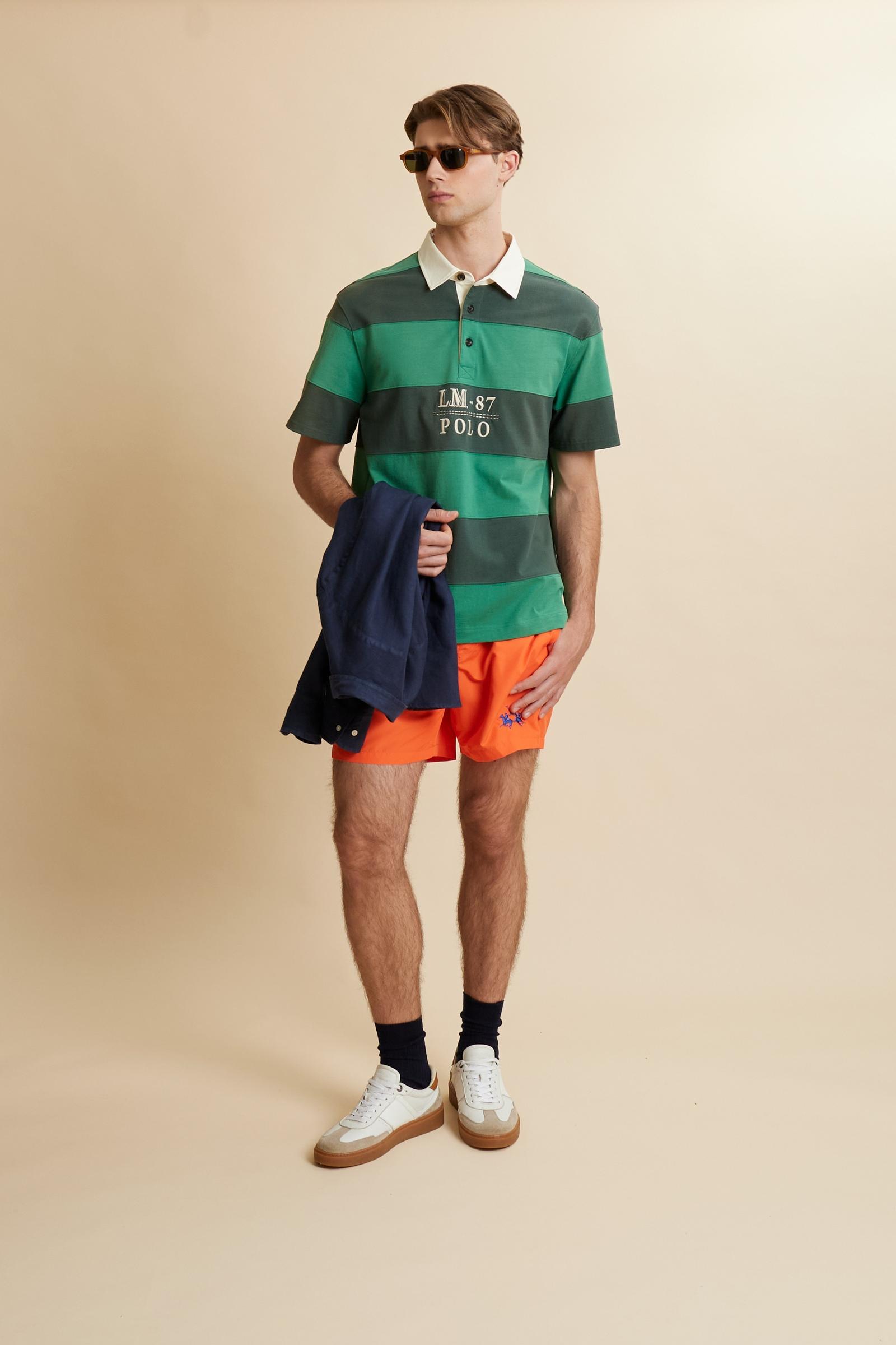 Polo rugby Heritage LM 87 en jersey de coton épais - Calixto