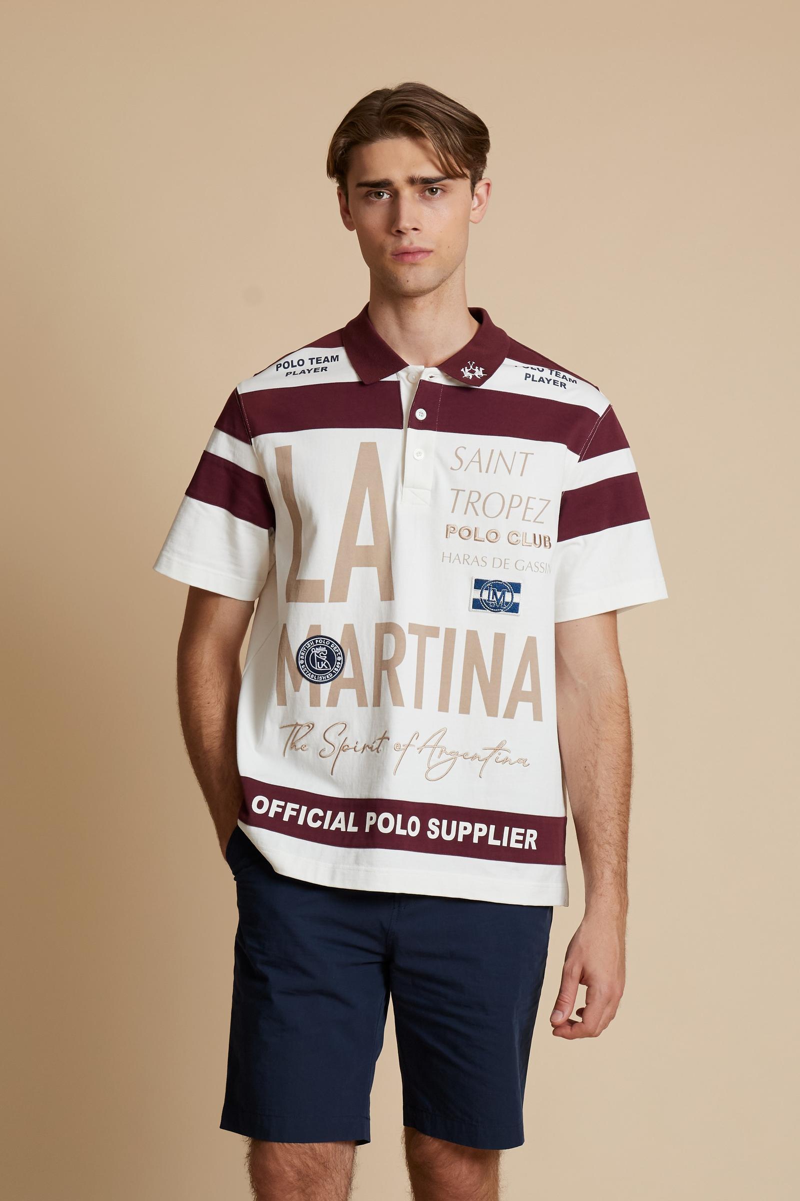 Polo de hombre de manga corta en heavy cotton jersey bicolor St. Tropez Edition - Clinton