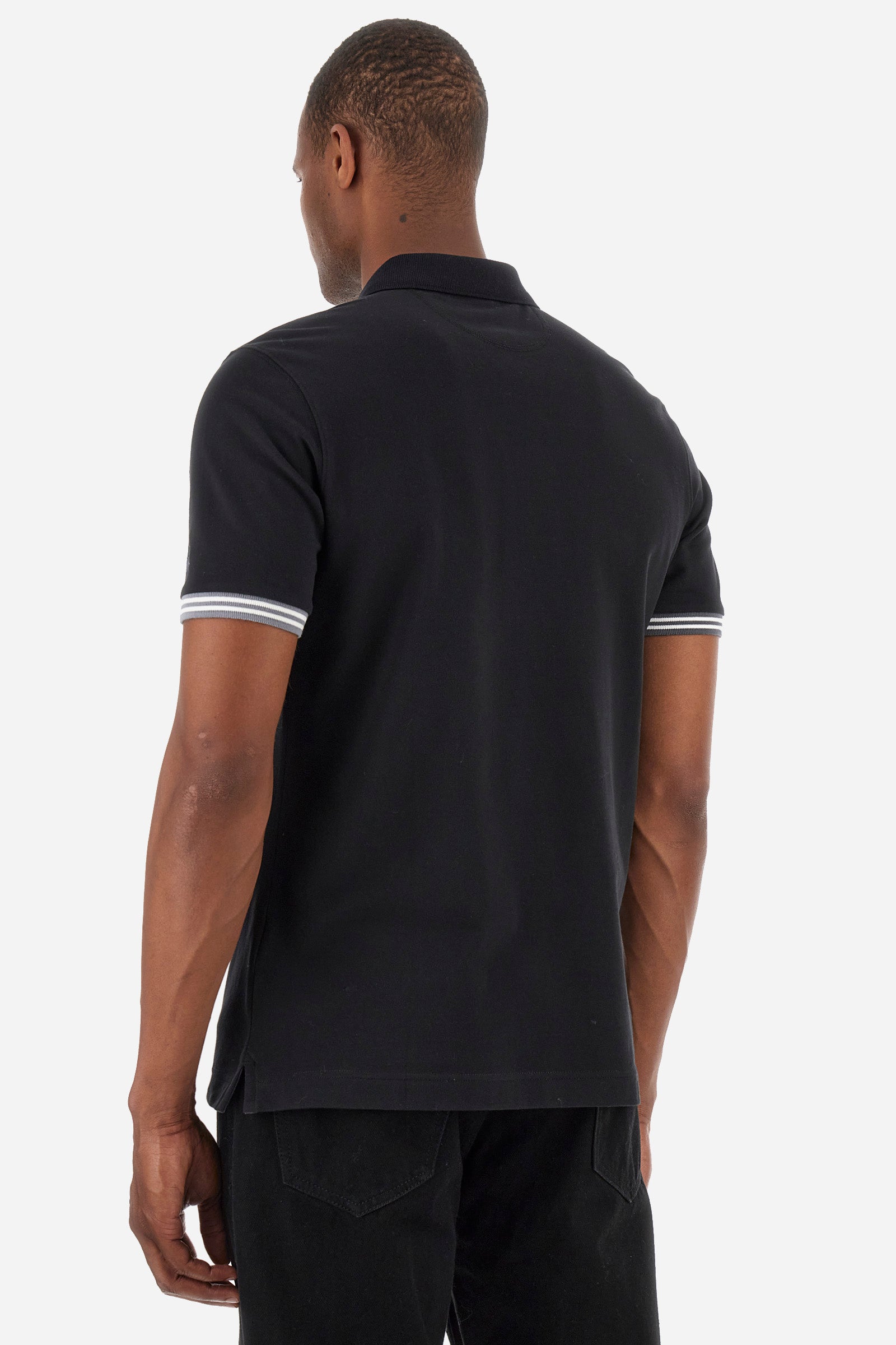 Poloshirt aus Stretch-Baumwolle, Regular Fit – Zaccary