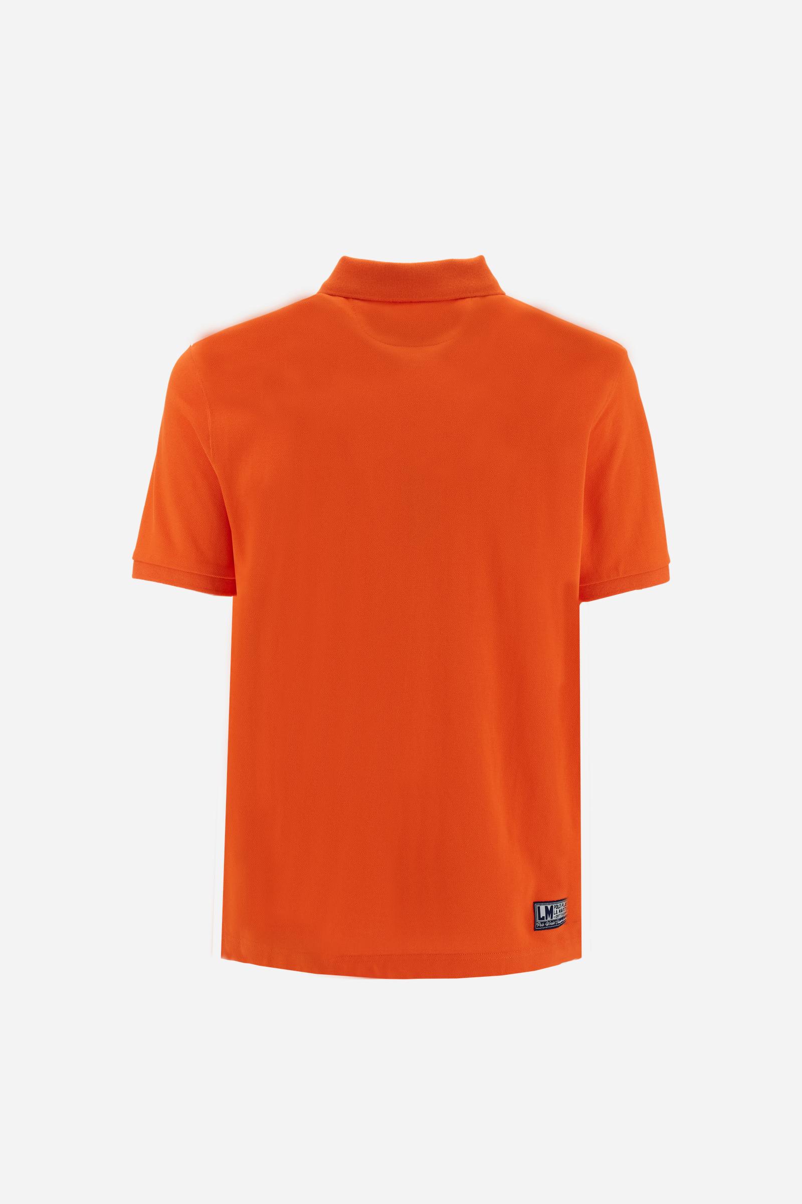 Men’s short-sleeve piqué polo Nations collection - Charo