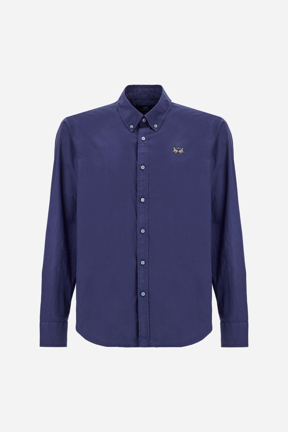 Men's shirt in garment-dyed cotton poplin - Rodolfo