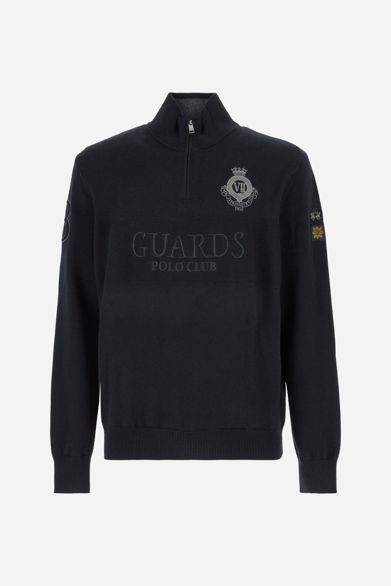 Men’s wool half‑zip mock‑neck sweater - Boulus