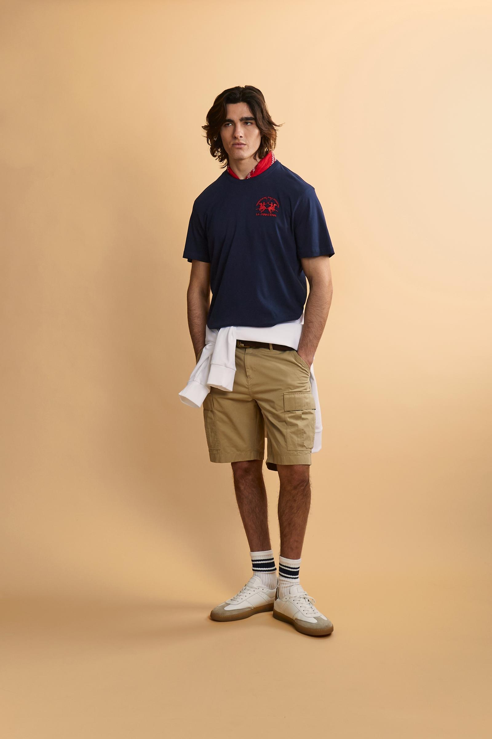 Men’s cotton jersey T-shirt with team logo - Vernie