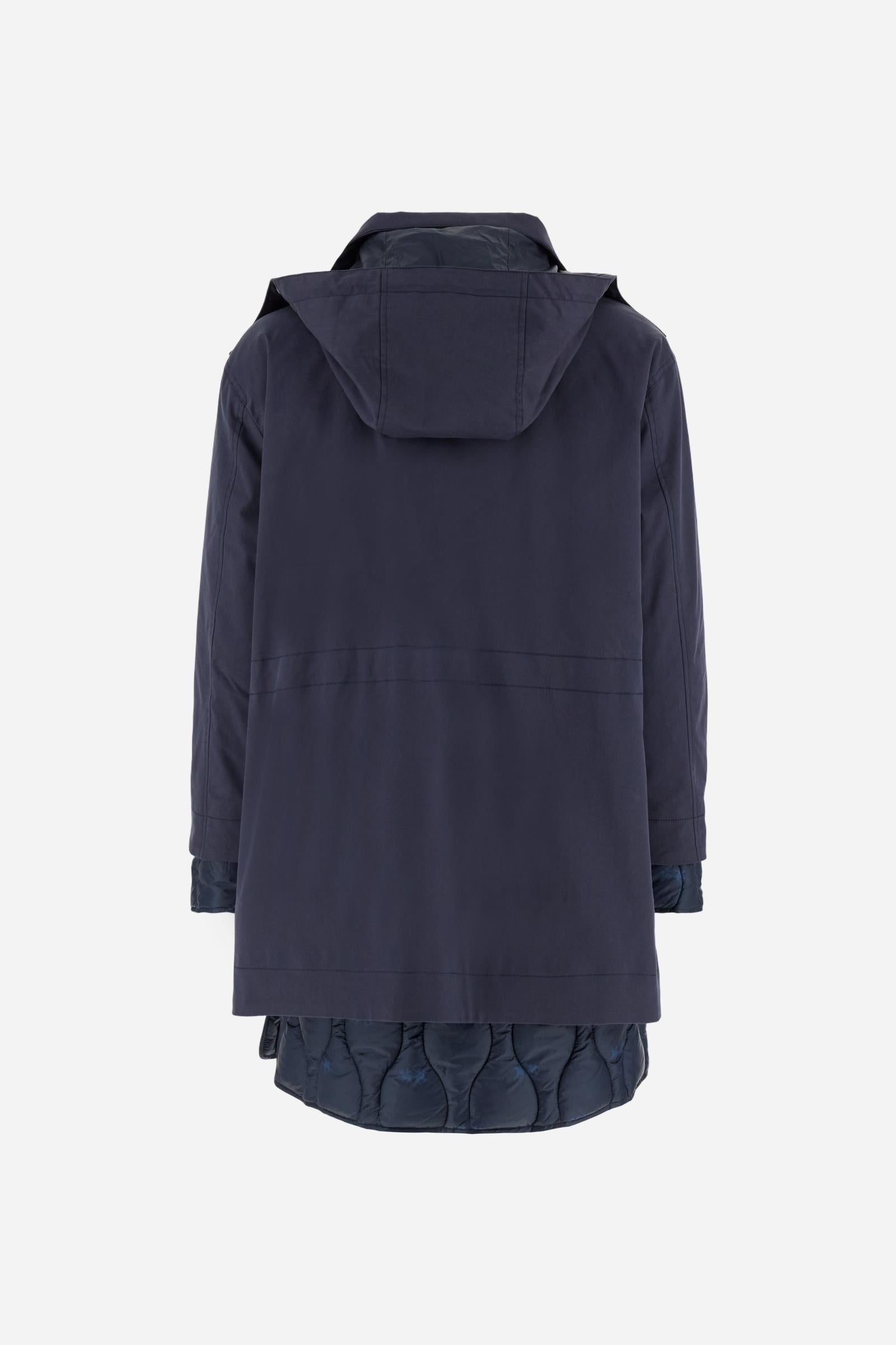 WOMAN PARKA COTTON NYLON TWILL