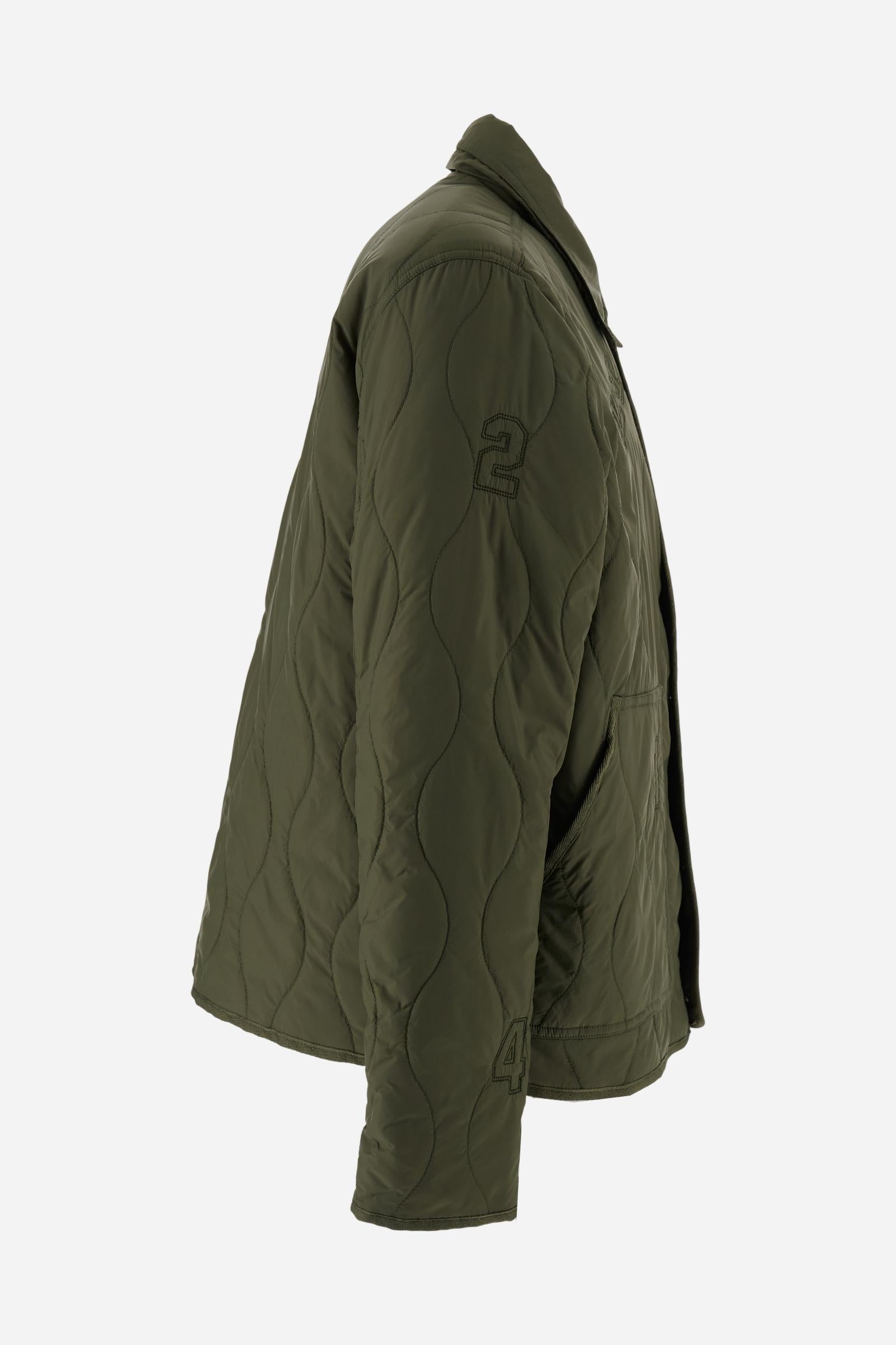 Men’s quilted nylon overshirt – Chad