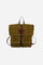 Waxed canvas backpack with flap pockets - Buenos Aires