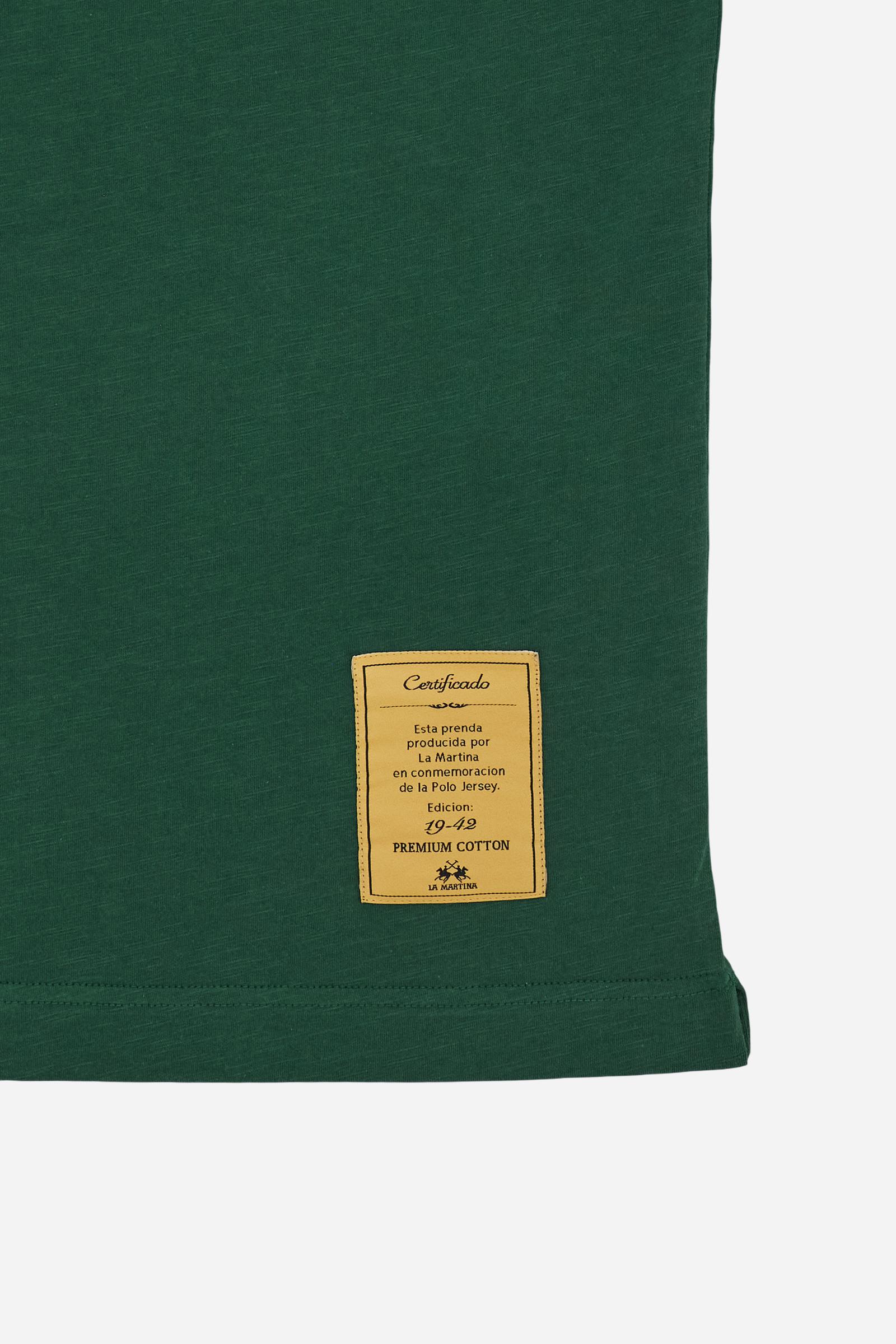 Men’s slub cotton jersey polo - Yoojoon