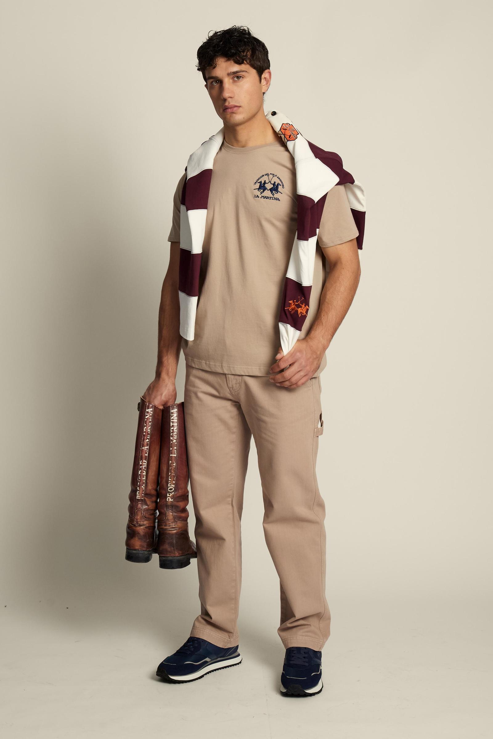 Men’s cotton jersey T-shirt with team logo - Vernie