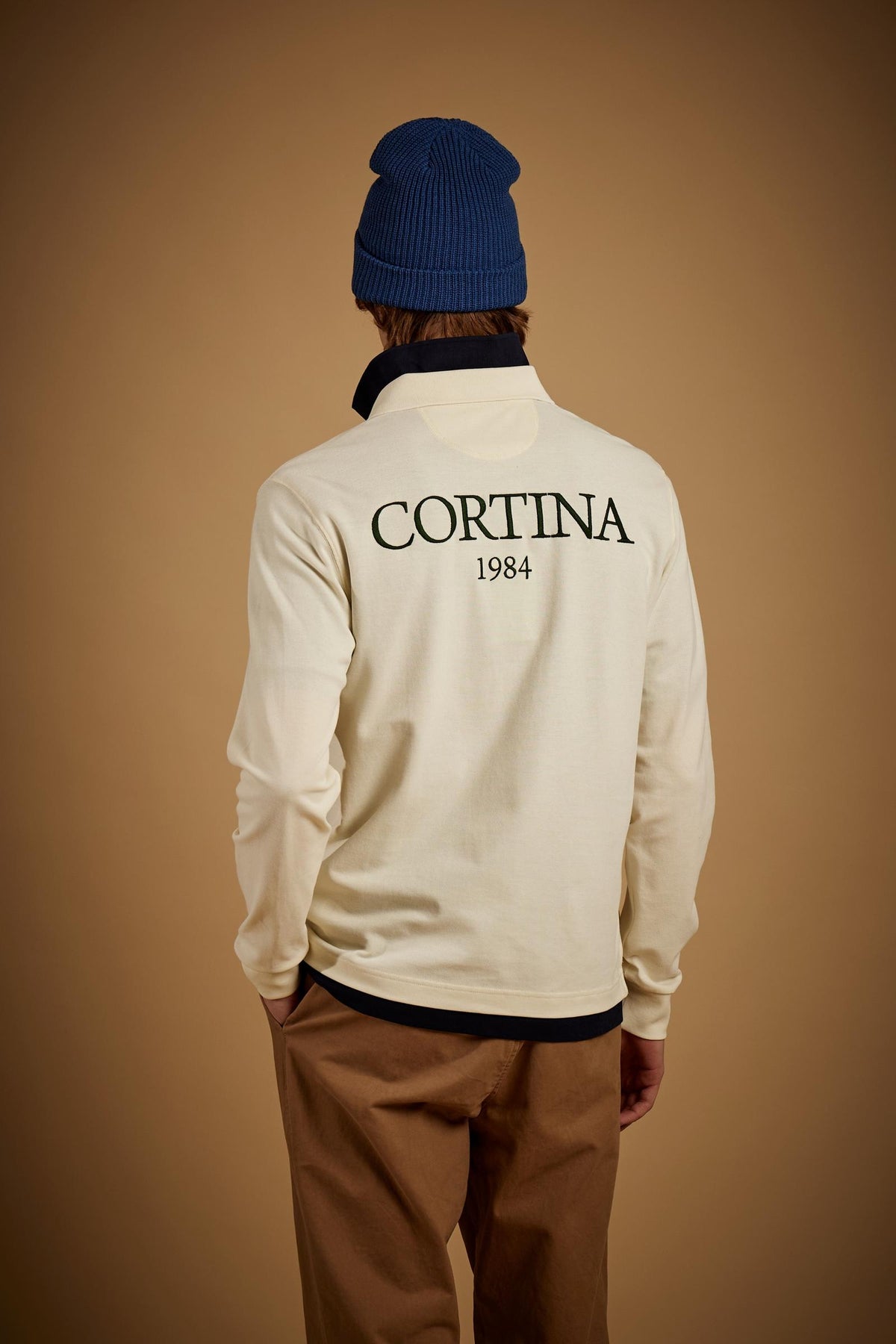 Herren Polo mit langen Ärmeln aus Baumwoll-Piqué Polo Club Cortina – Egbert