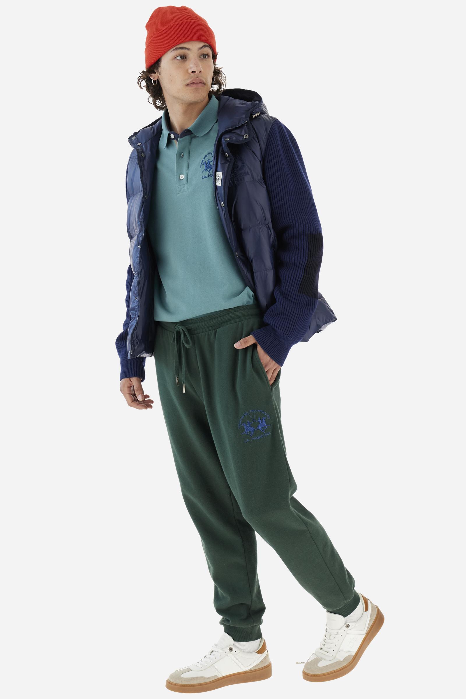 Pantaloni jogging uomo in felpa con logo Team - Belicio