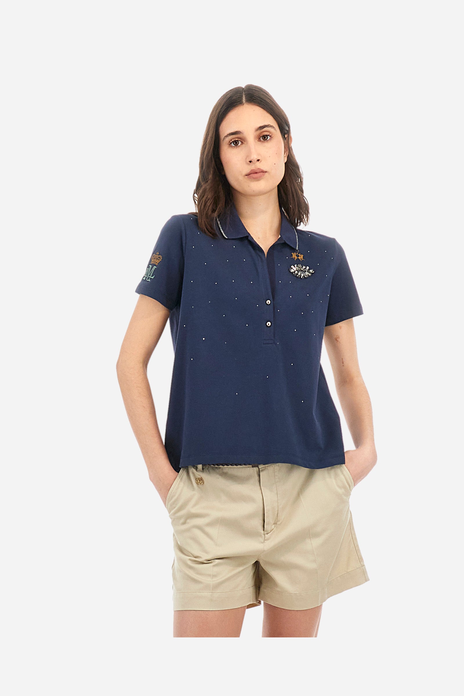 Polo shirt in stretch piqué cotton in regular fit - Arcadia