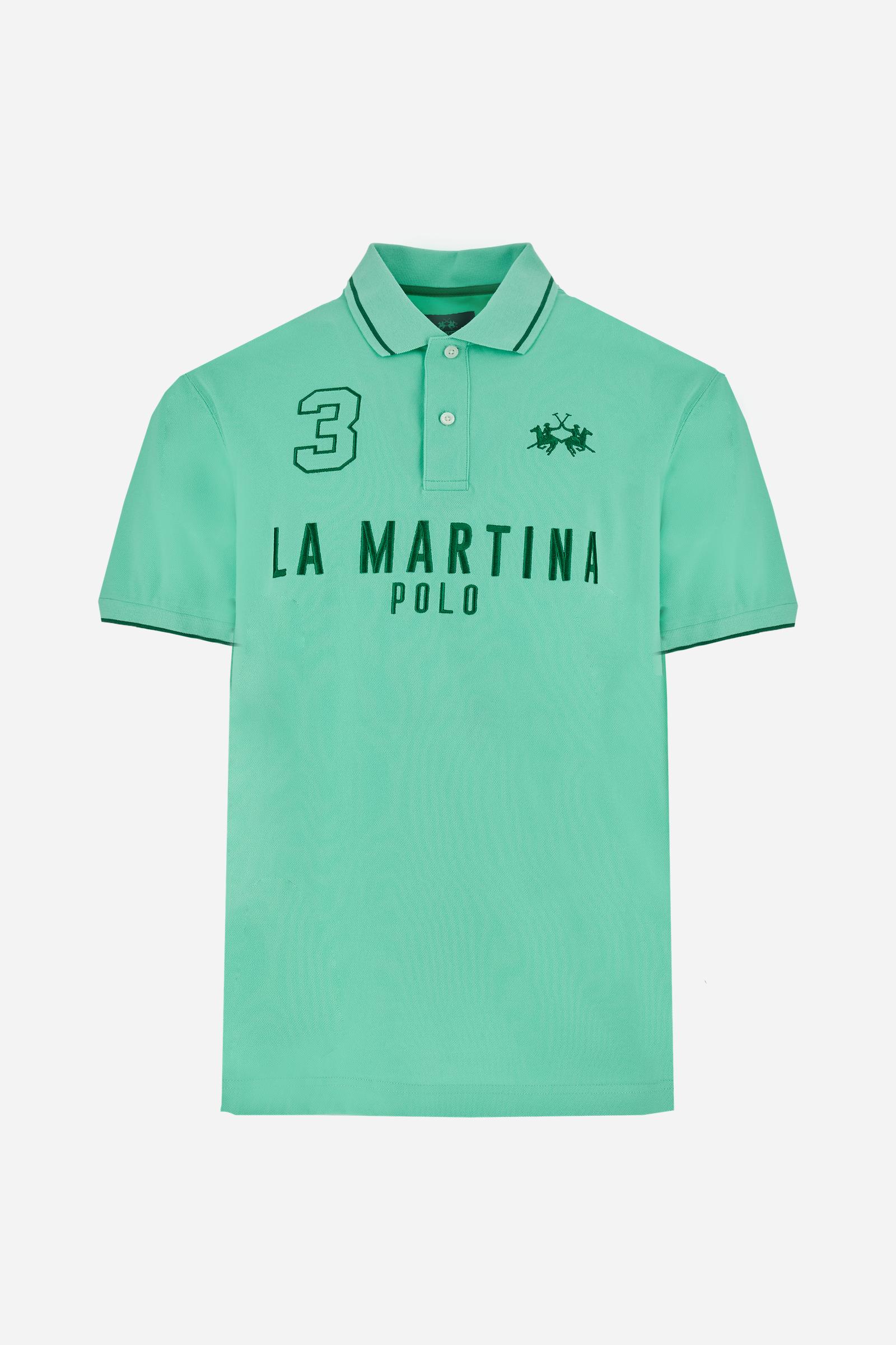 Men's short sleeve polo in stretch piqué Iconic - Yeshayahu