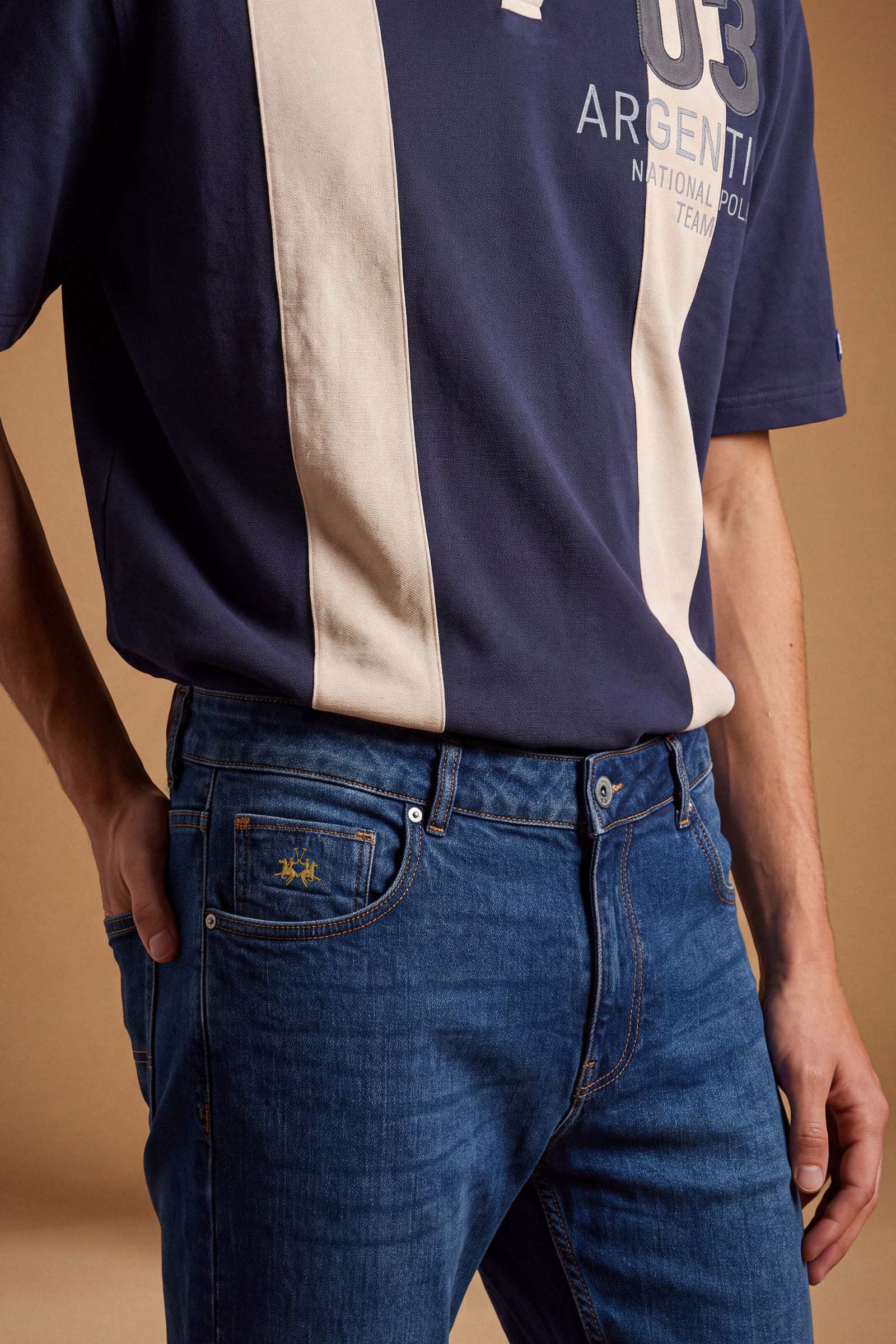 Men's regular fit jeans Medium Dark Indigo - Bao