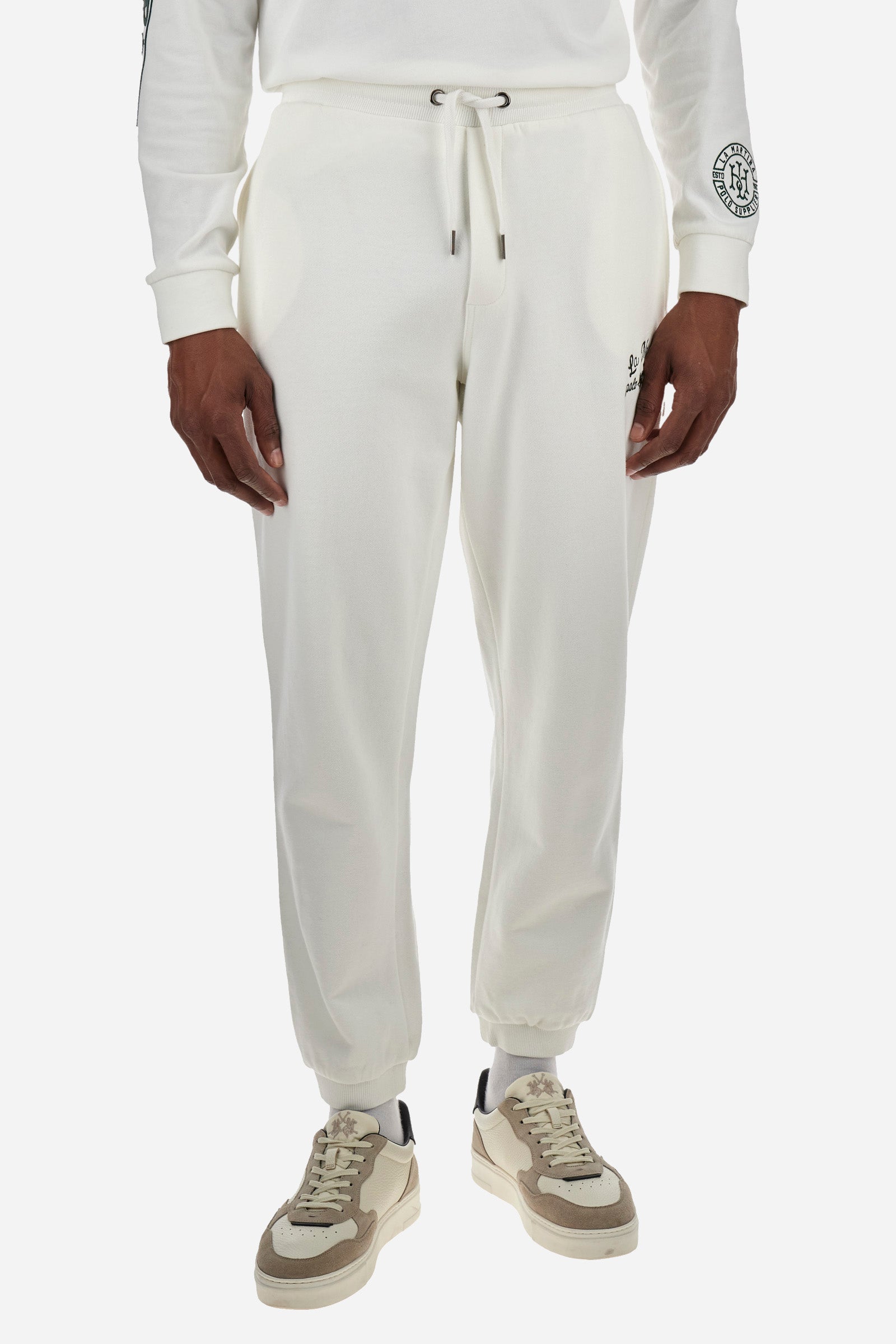 Pantalone jogging regular fit in cotone - Zaire