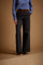 Damenhose mit weitem Bein aus Baumwoll-Twill – Ester