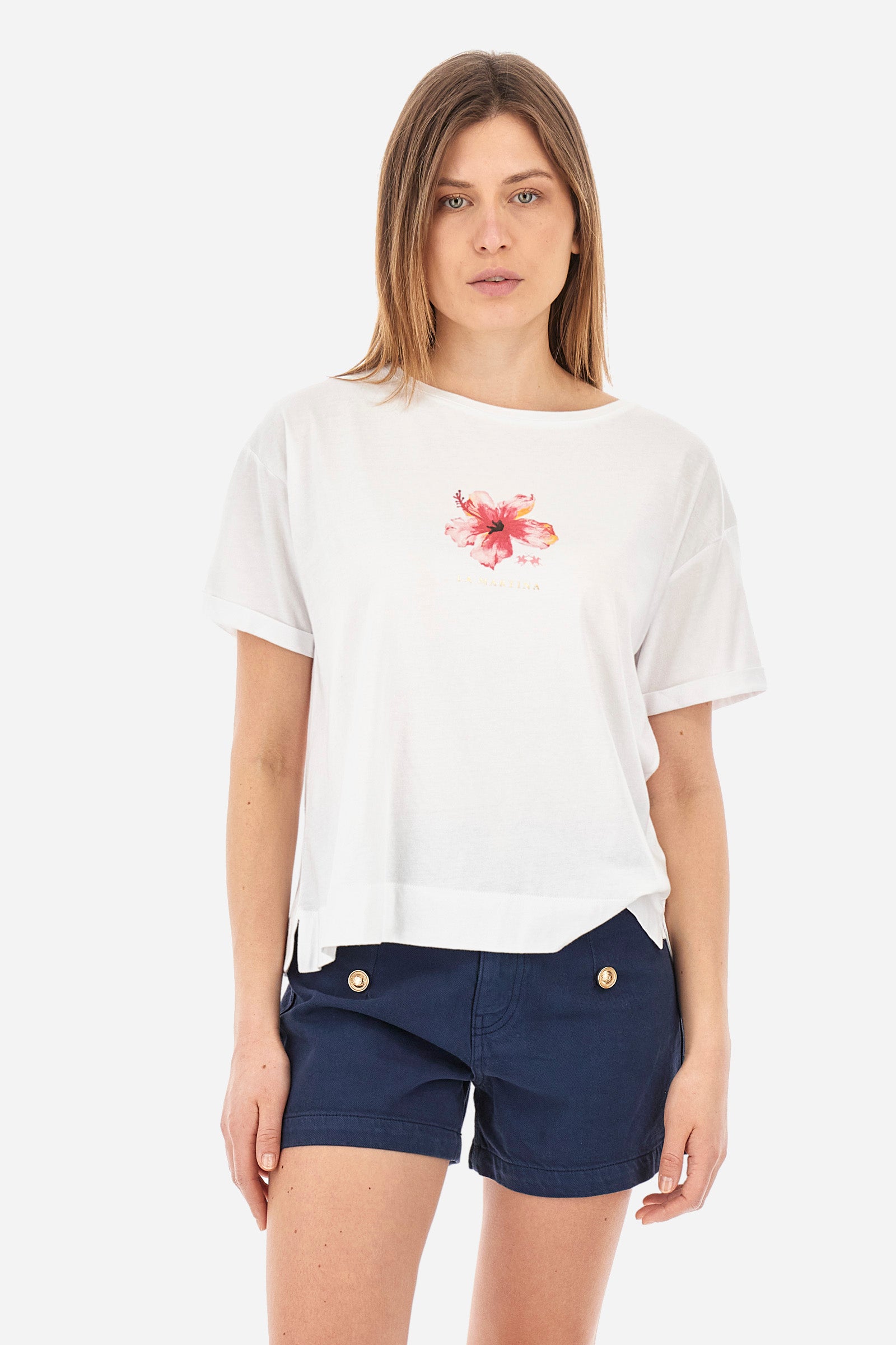 T-shirt regular fit in cotone - Yesenia