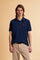 Men’s short-sleeve stretch piqué polo. Two-button placket and ribbed details, with a regular fit. Iconic style characterised by applied logo and patches. - Navy                                                                                                                                                                                                                                                                                                                                                                