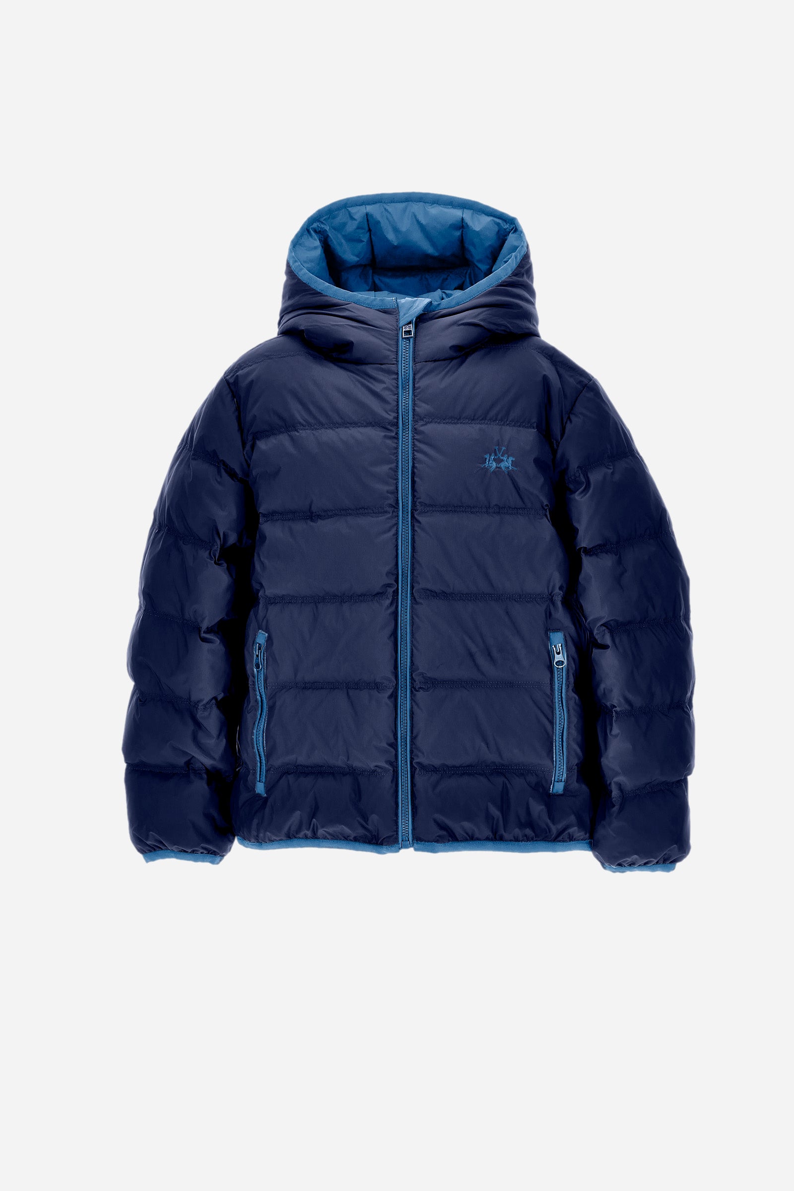 Girl's quilted bomber jacket with hood