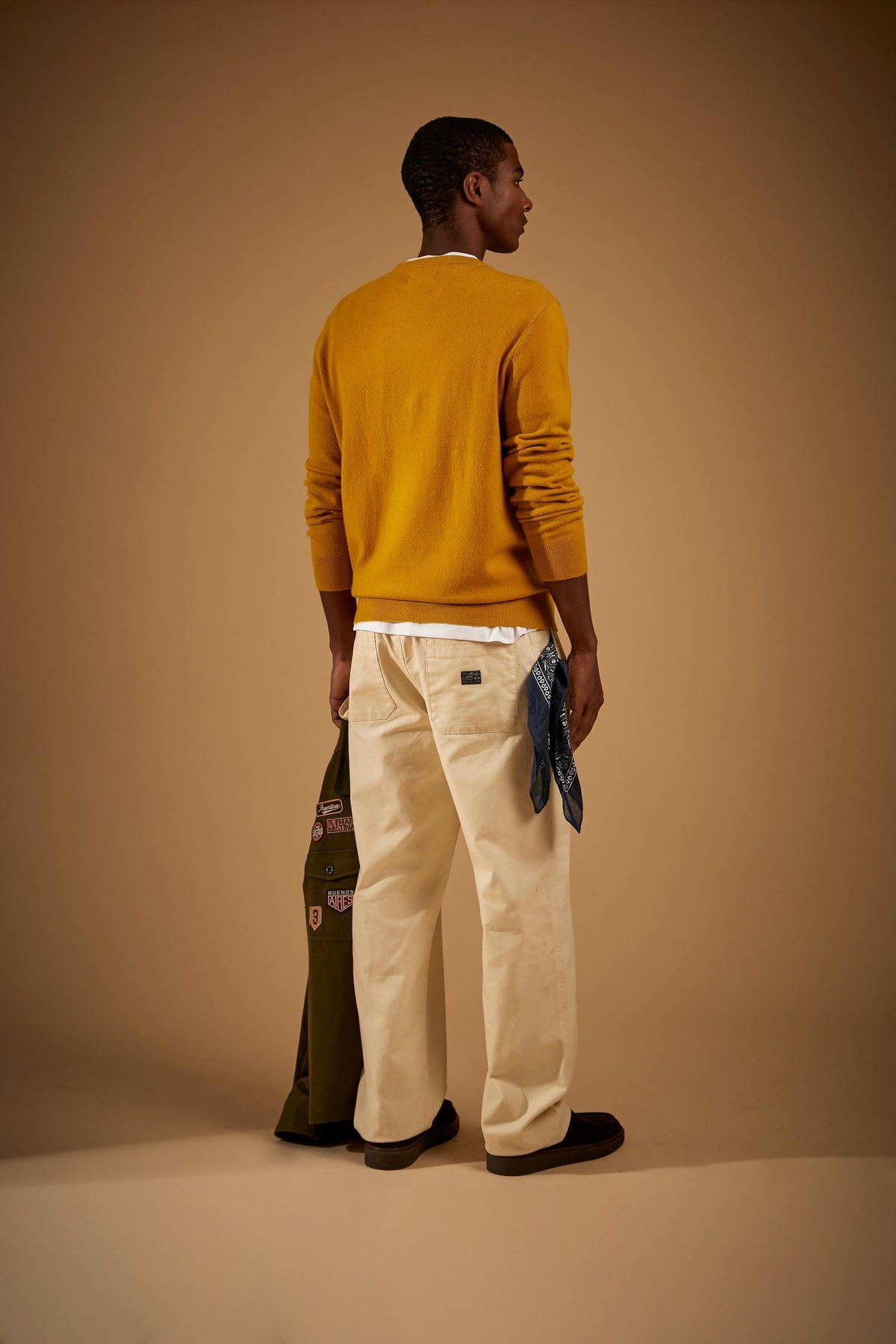 Men's Carpenter Pants in Cotton Canvas - Elvio