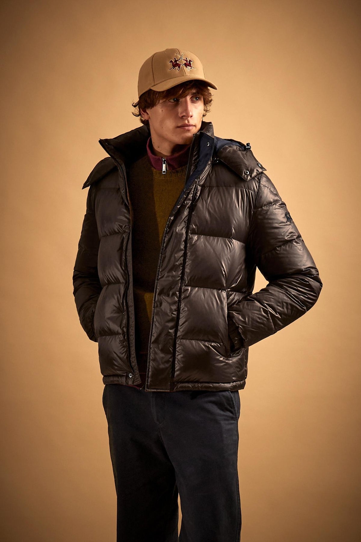 Herrensteppjacke aus irisierendem Nylon Polo Player - Derick