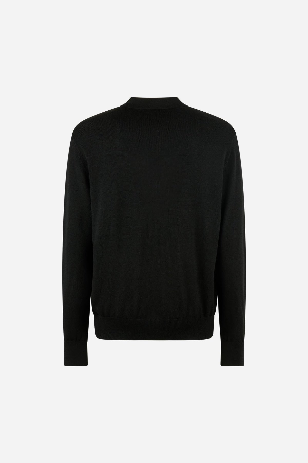 Men's sweater with zip neck merino wool - Edric
