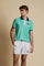Men’s short sleeve stretch piqué polo shirt with contrast details – Trixie