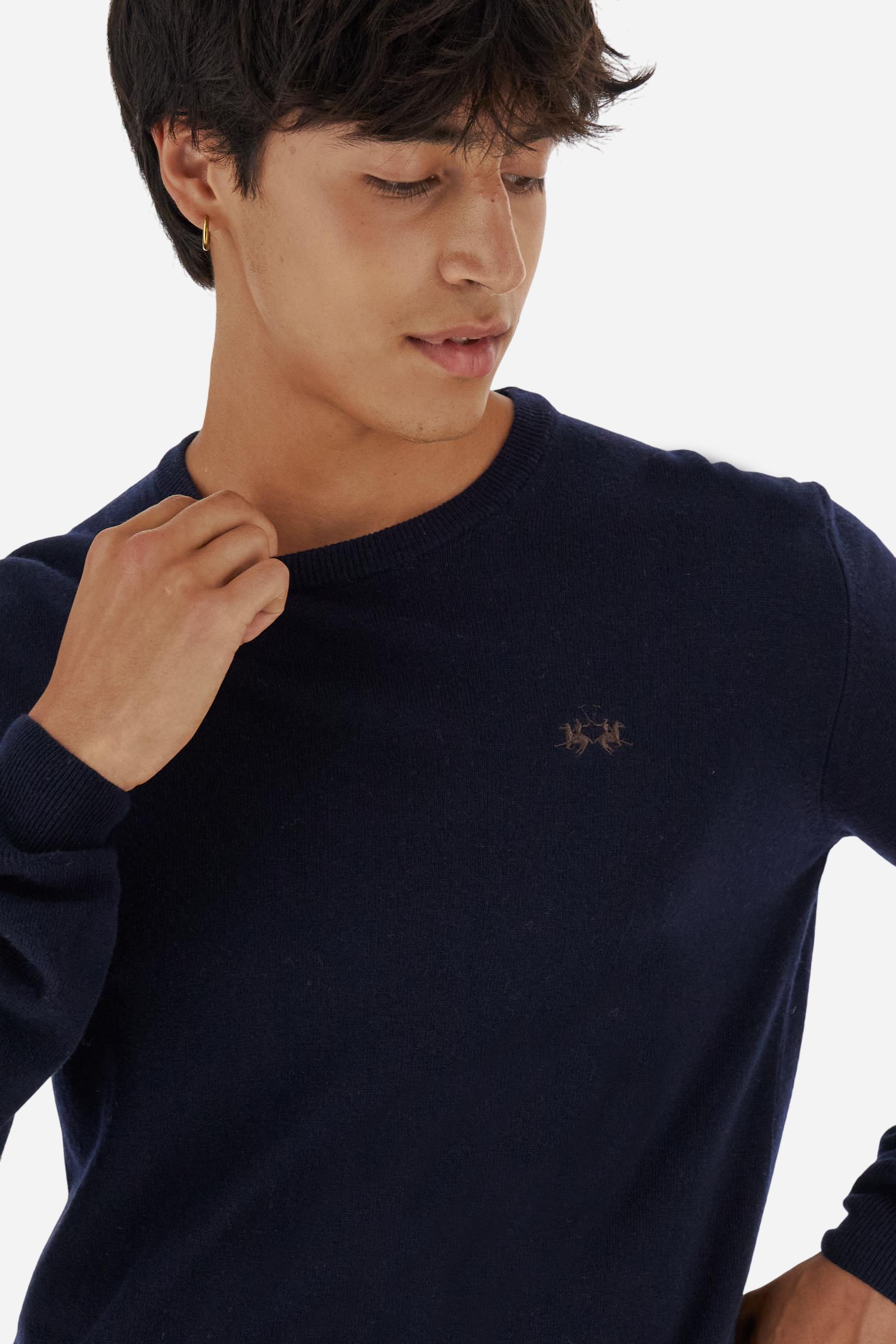 Pull homme col rond en mélange de laine - Blaze