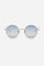 Sunglasses unisex round model. Classic style, has metal frame and rods in uniform shade. It features a small La Martina logo on the lenses, which are in blue nylon with anti-reflective. The light frame and the shade of the lenses allow you to wear the glasses in a comfortable and prolonged. - LIGHT GUN