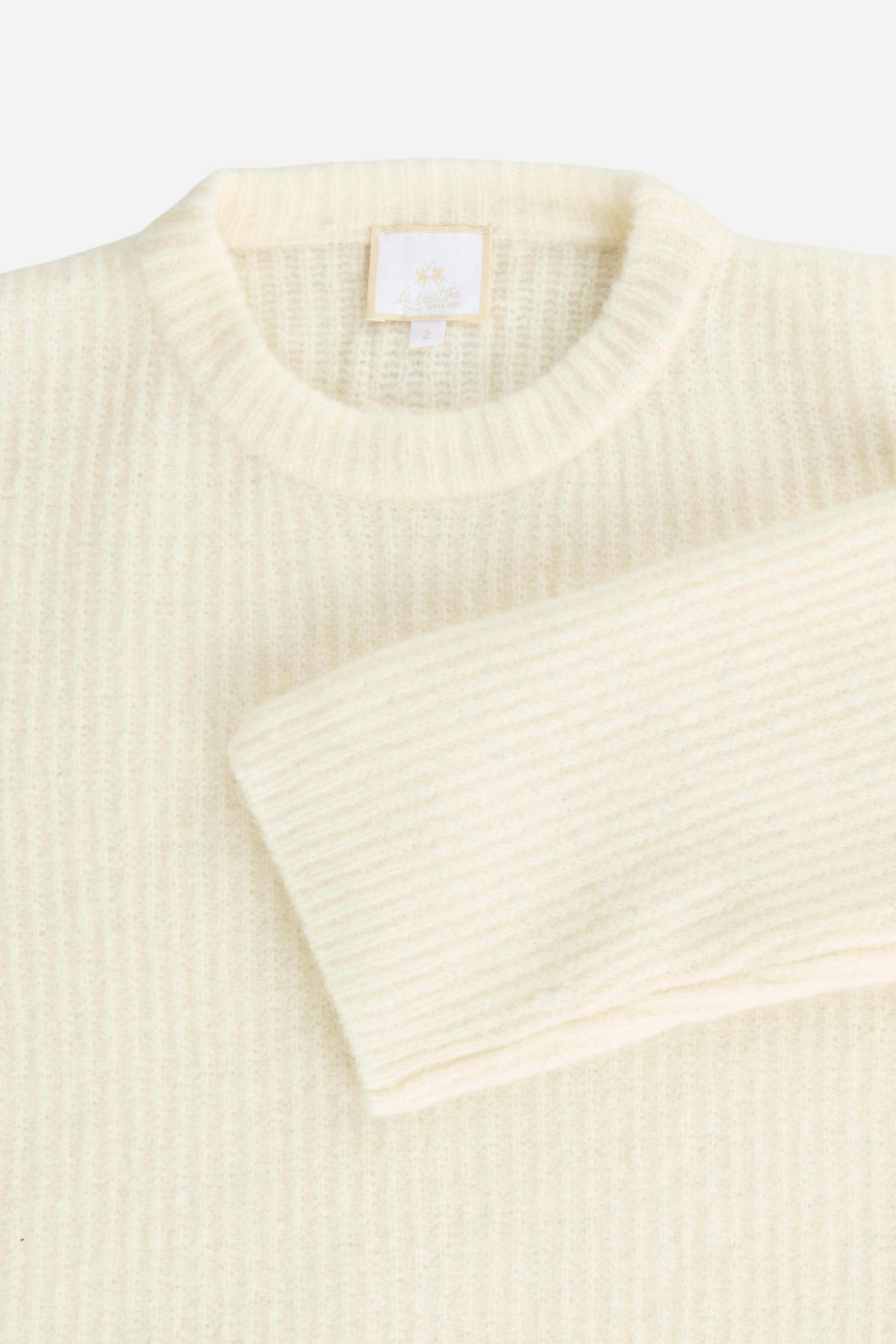 Women's cropped lambswool sweater - Elin