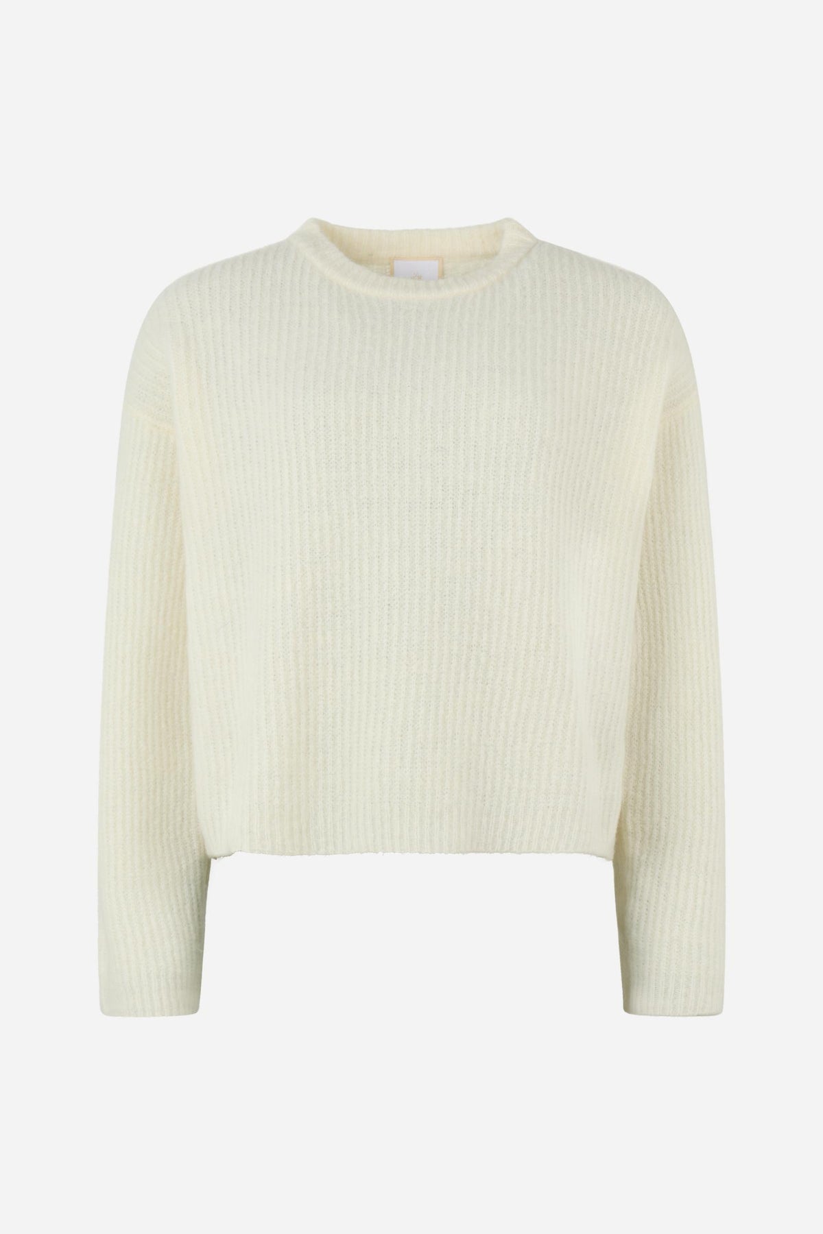 Women's cropped lambswool sweater - Elin