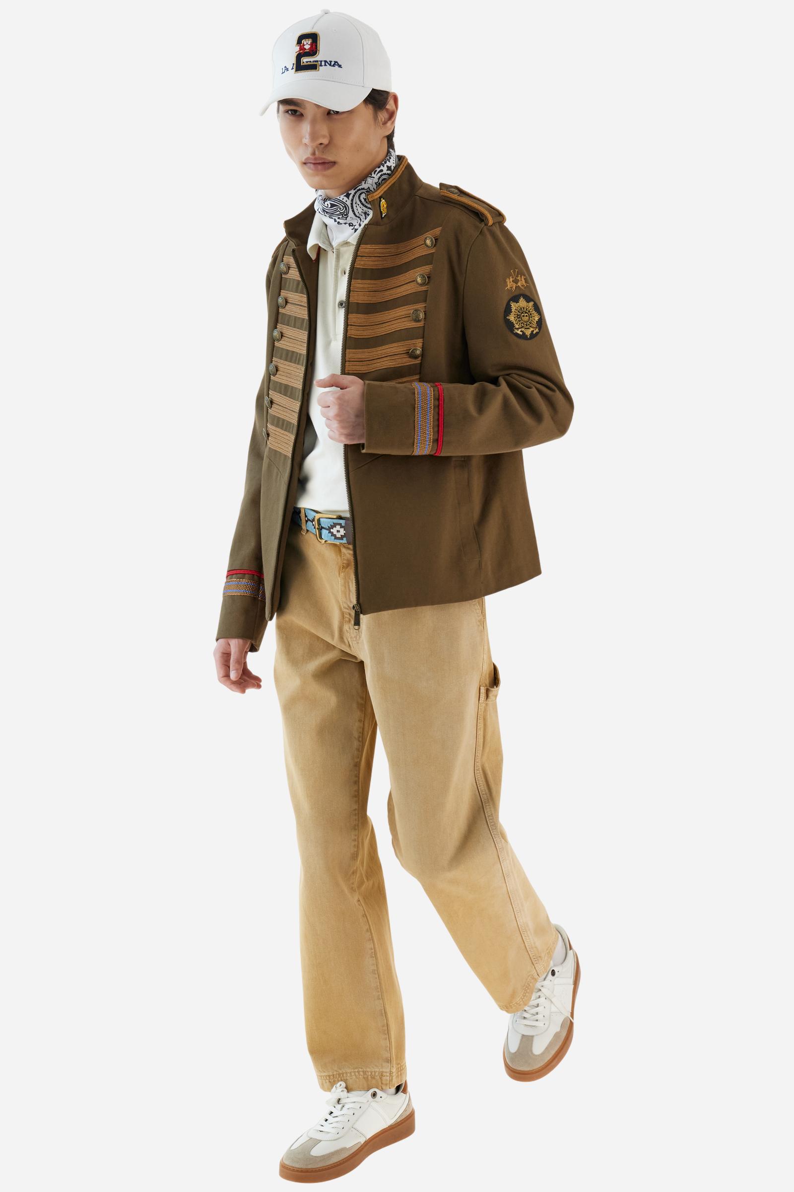 Guards men's full-zip jacket in heavy cotton twill - Brando