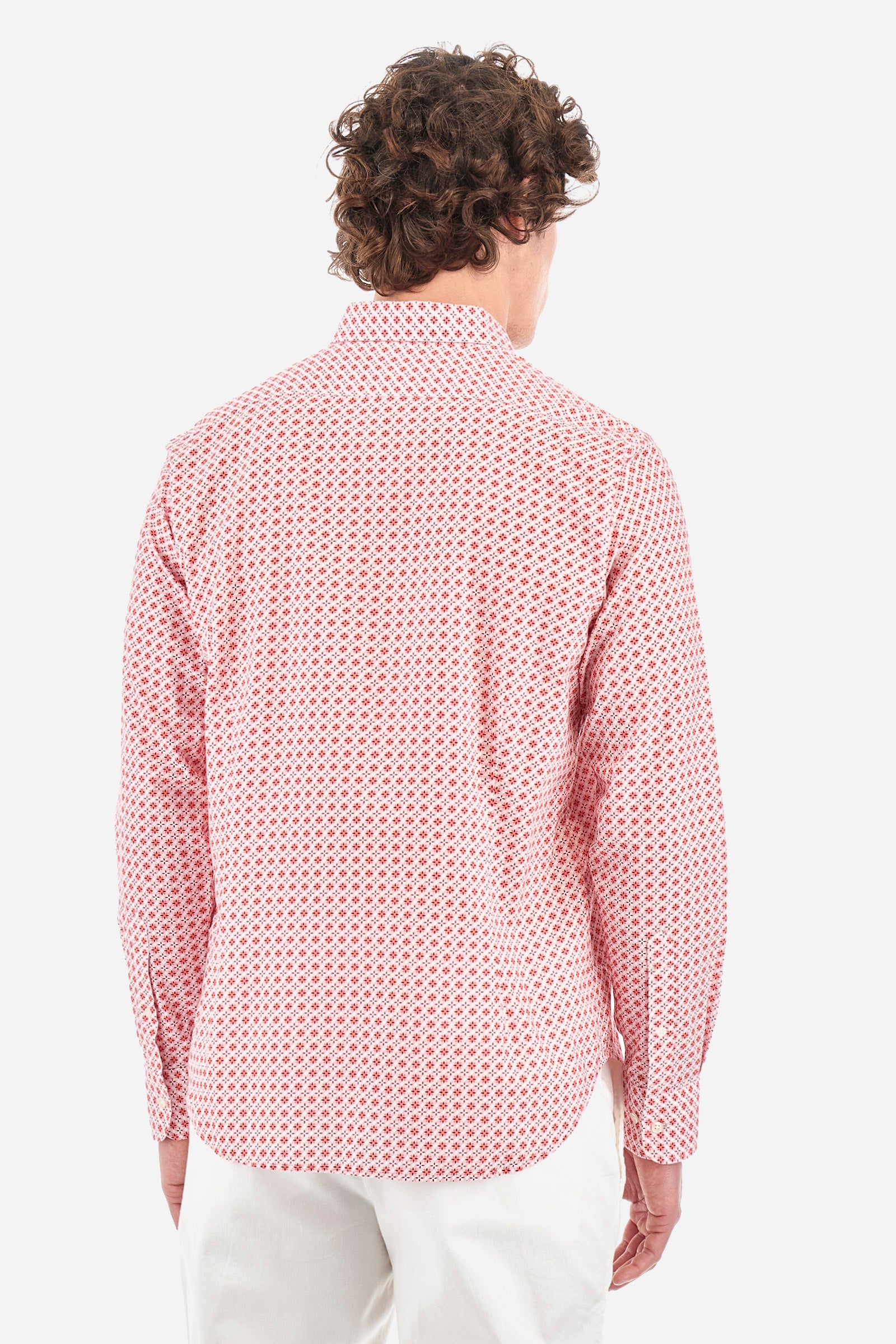 Popeline-Hemd mit geometrischem Muster – Innocent