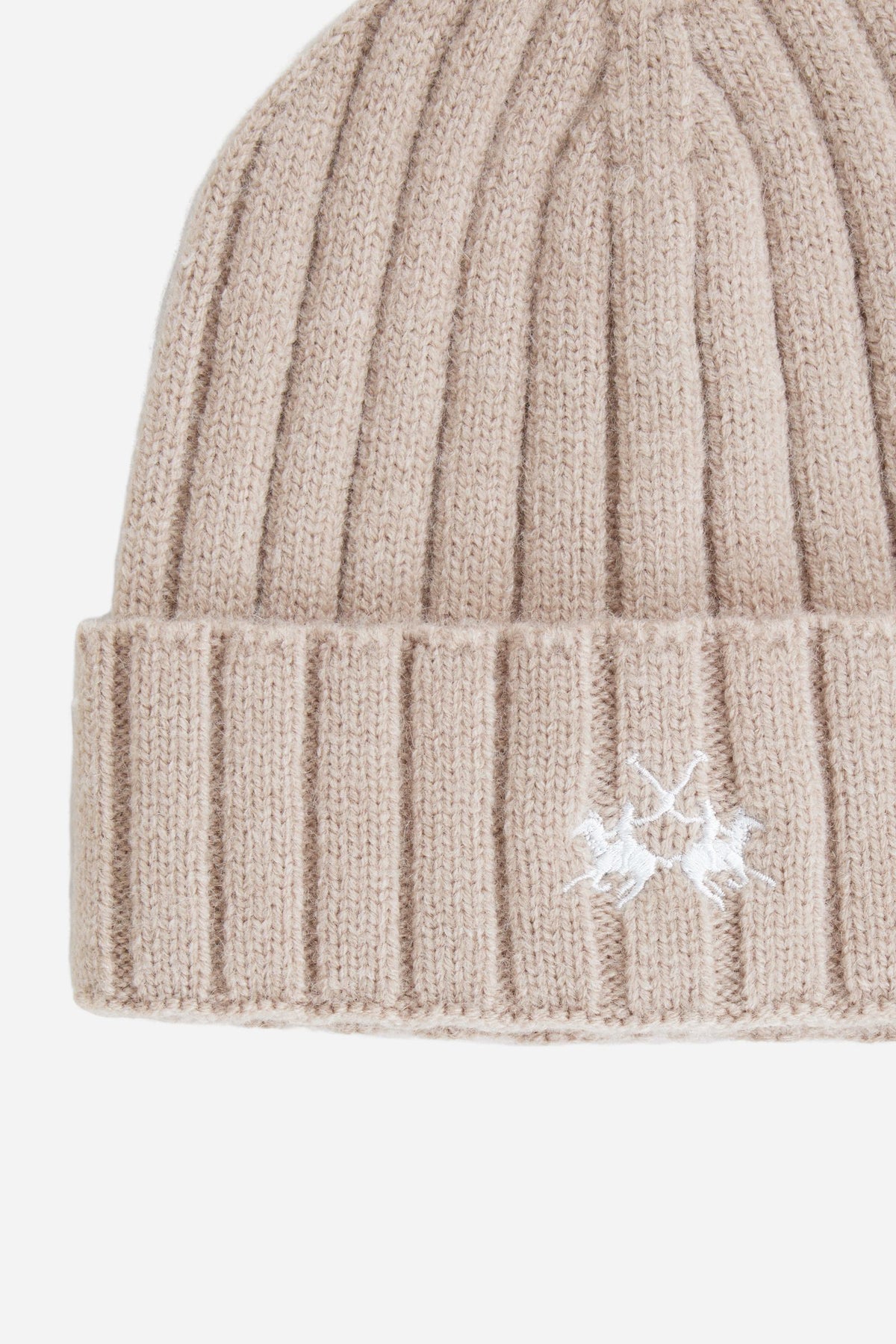 Men's ribbed wool blend beanie
