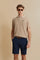 Polo homme en maille ajourée de coton biologique - Carlton