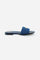 Women's sandal made of high-quality fine leather, available in a summer and total jeans texture. Enriched with an elegant golden accessory featuring the La Martina logo, it adds a touch of sophistication. The leather sole, slightly raised at the heel, offers comfort and style, while the personalised footbed guarantees an optimal fit. A perfect synthesis of versatility, style and refinement. - DENIM