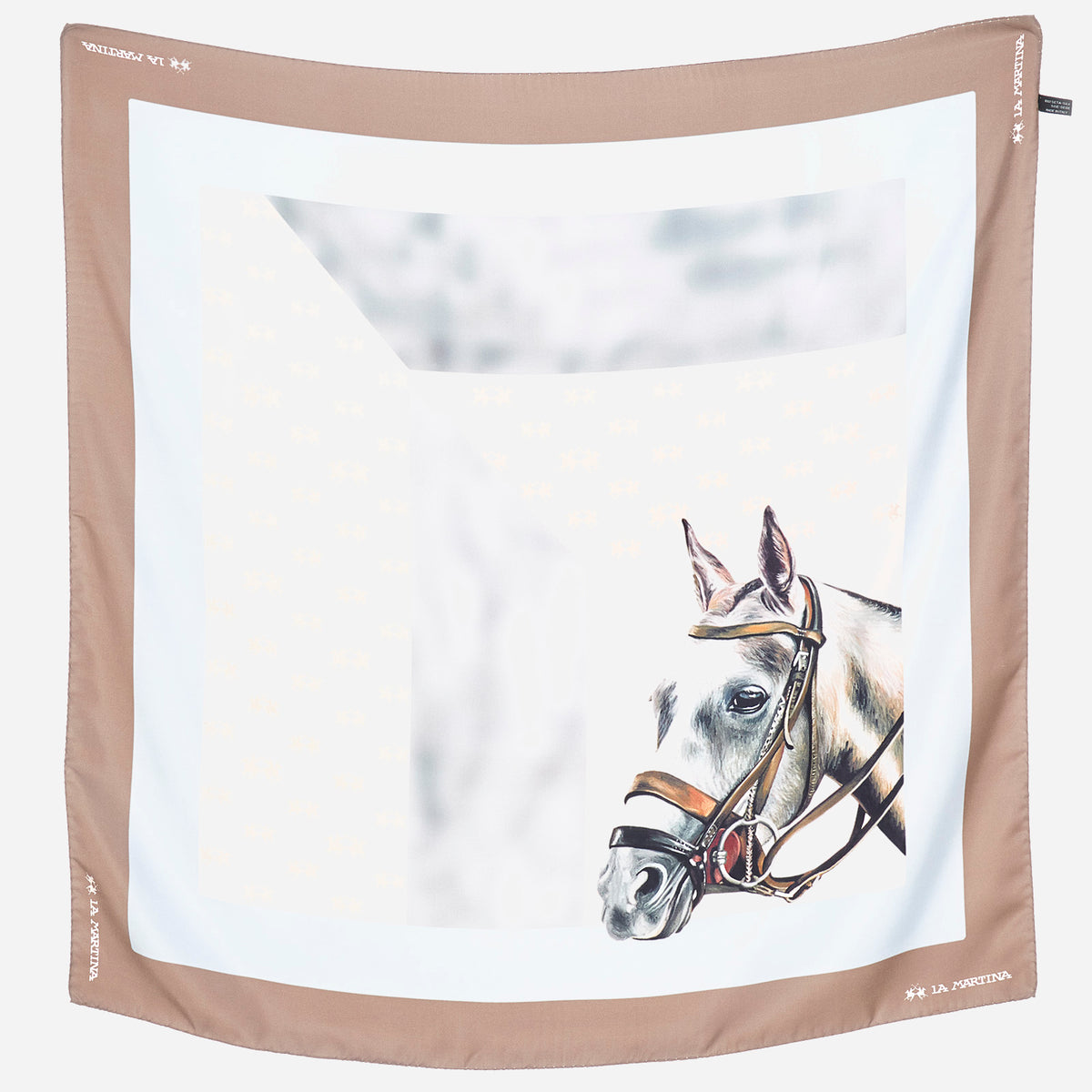 Foulard multicolor in seta La Martina