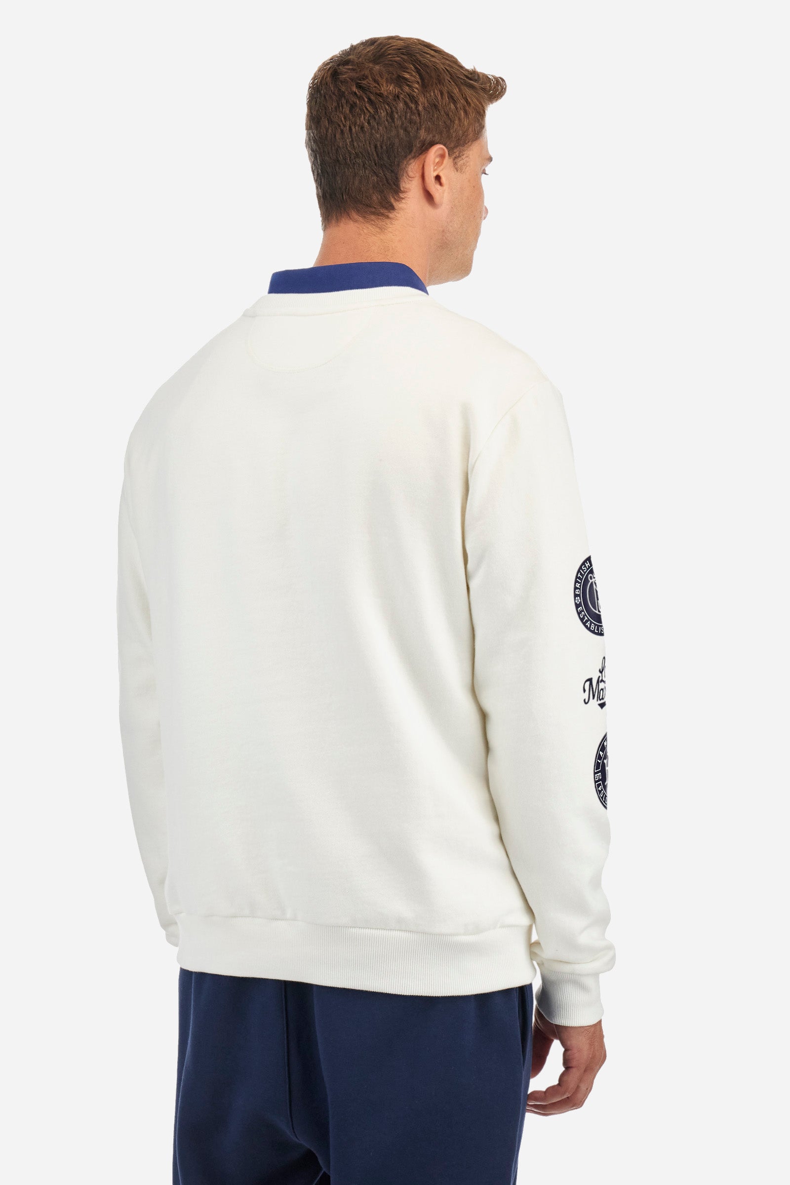 Regular fit cotton sweatshirt - Zahour