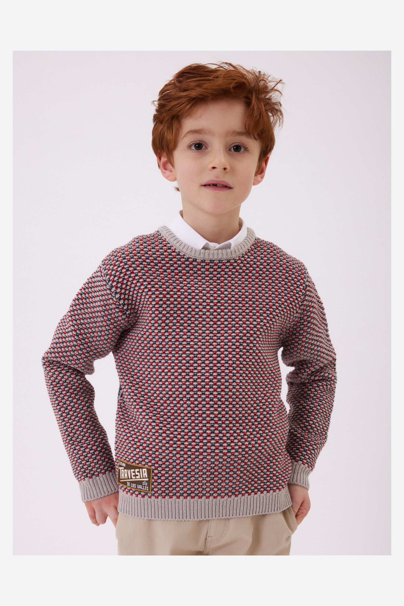 Maglione fantasia geometrica da bambino