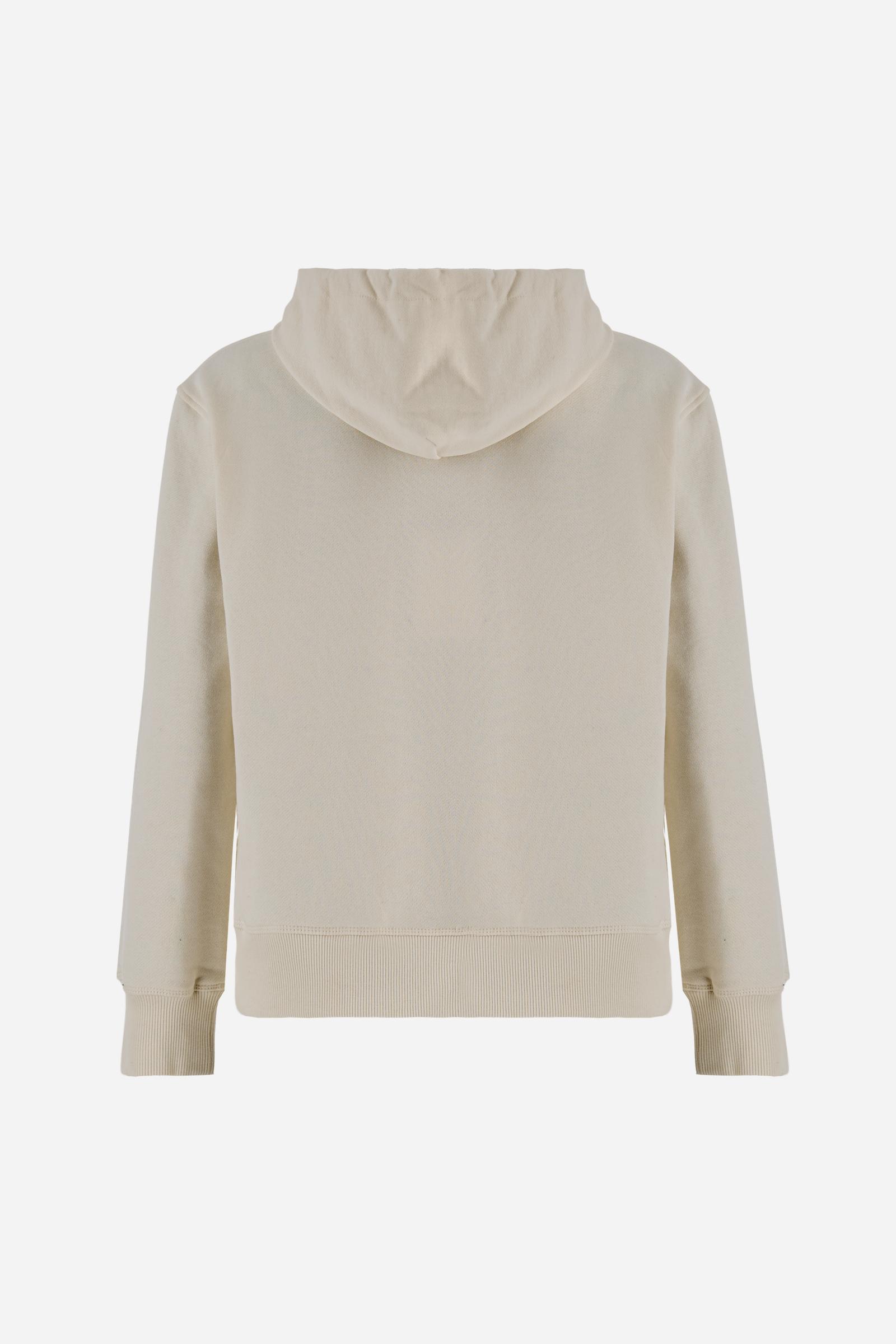 Women's hooded sweatshirt in brushed cotton - Darla