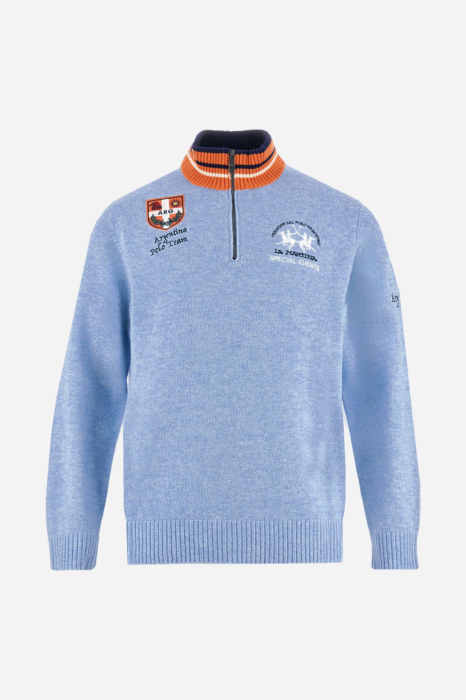 Men’s half zip lambswool sweater Special Event - Burton