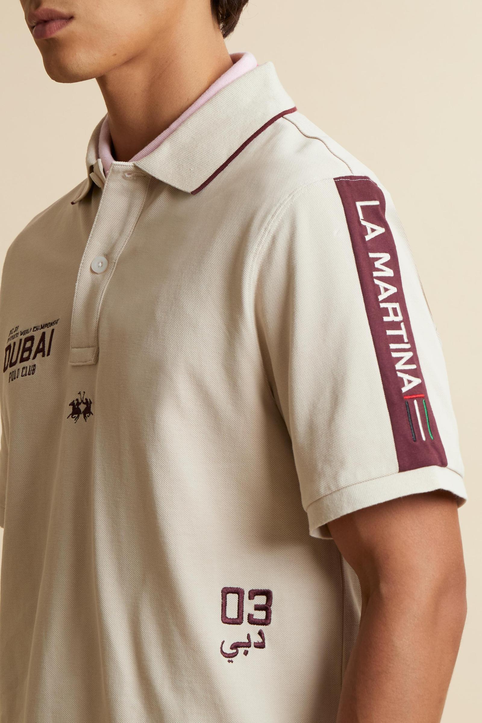 Men’s cotton piqué polo shirt Dubai Edition - Carter