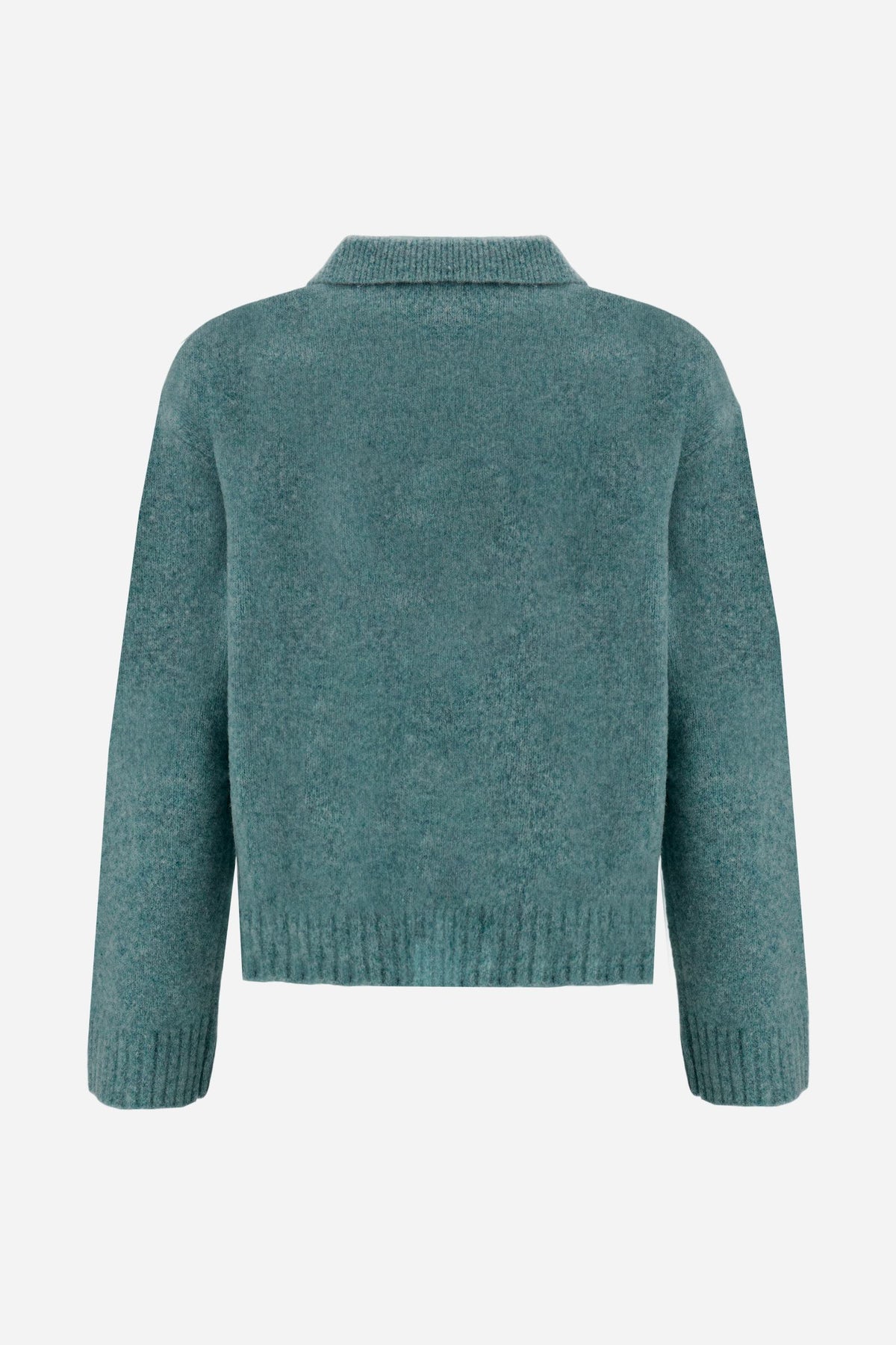 Polo cropped Damen aus Lammwollstrick - Elvira