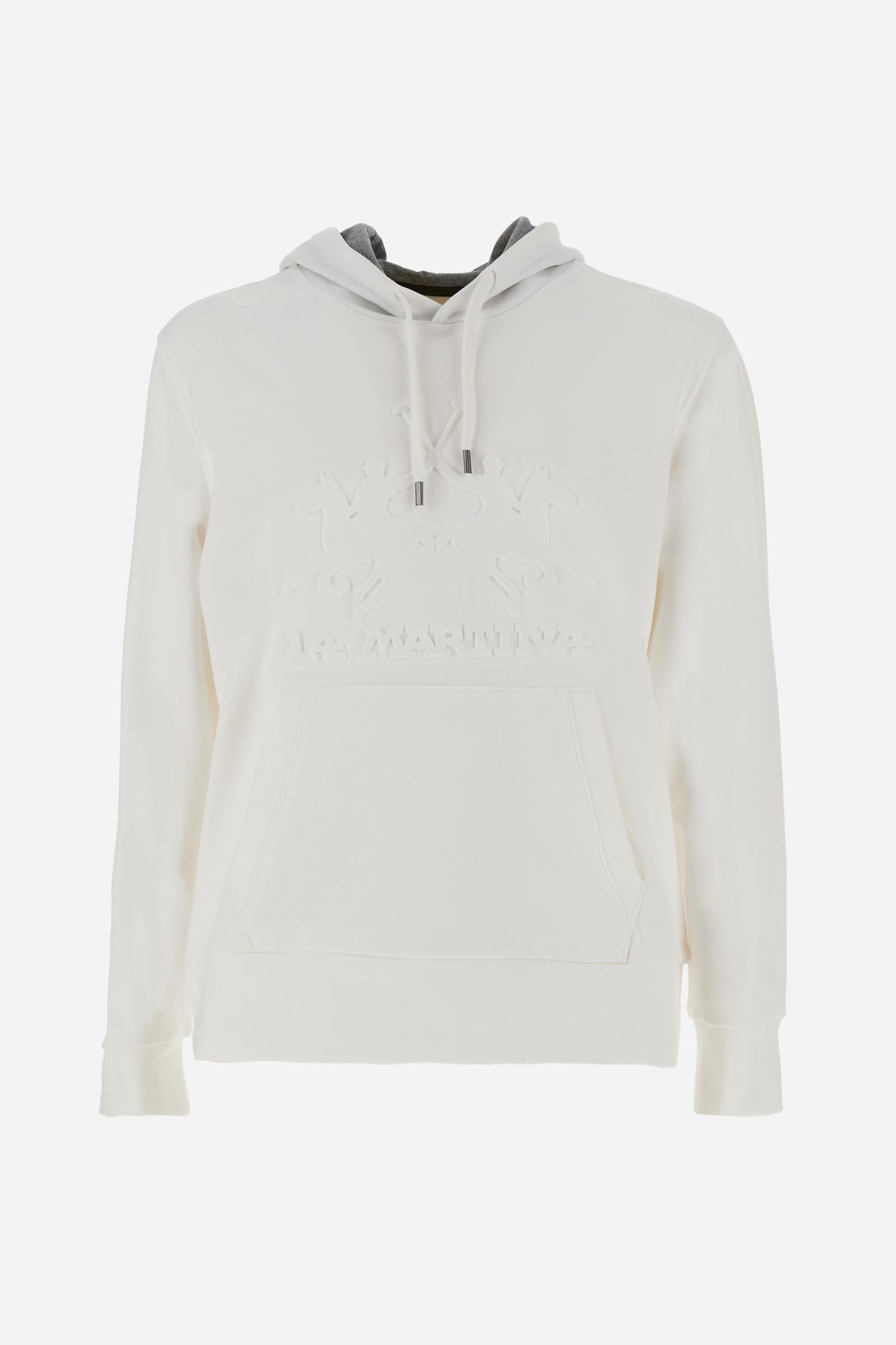 Sweat à capuche en coton avec maxi logo - Benny