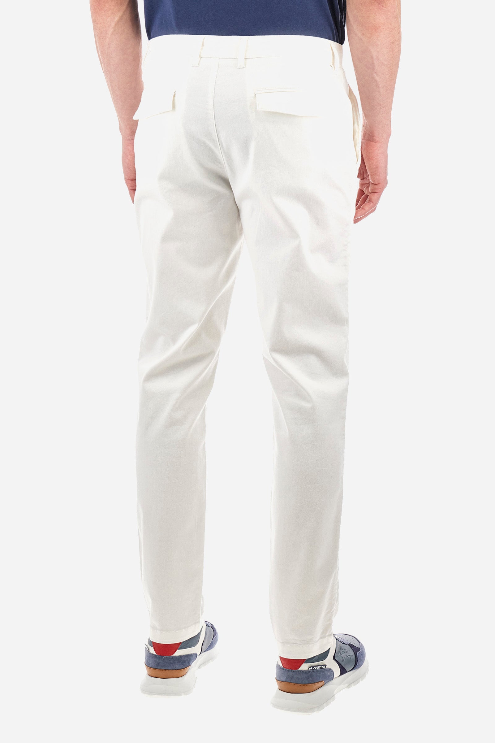 Pantalón chino de algodón elastizado y corte recto - Siard